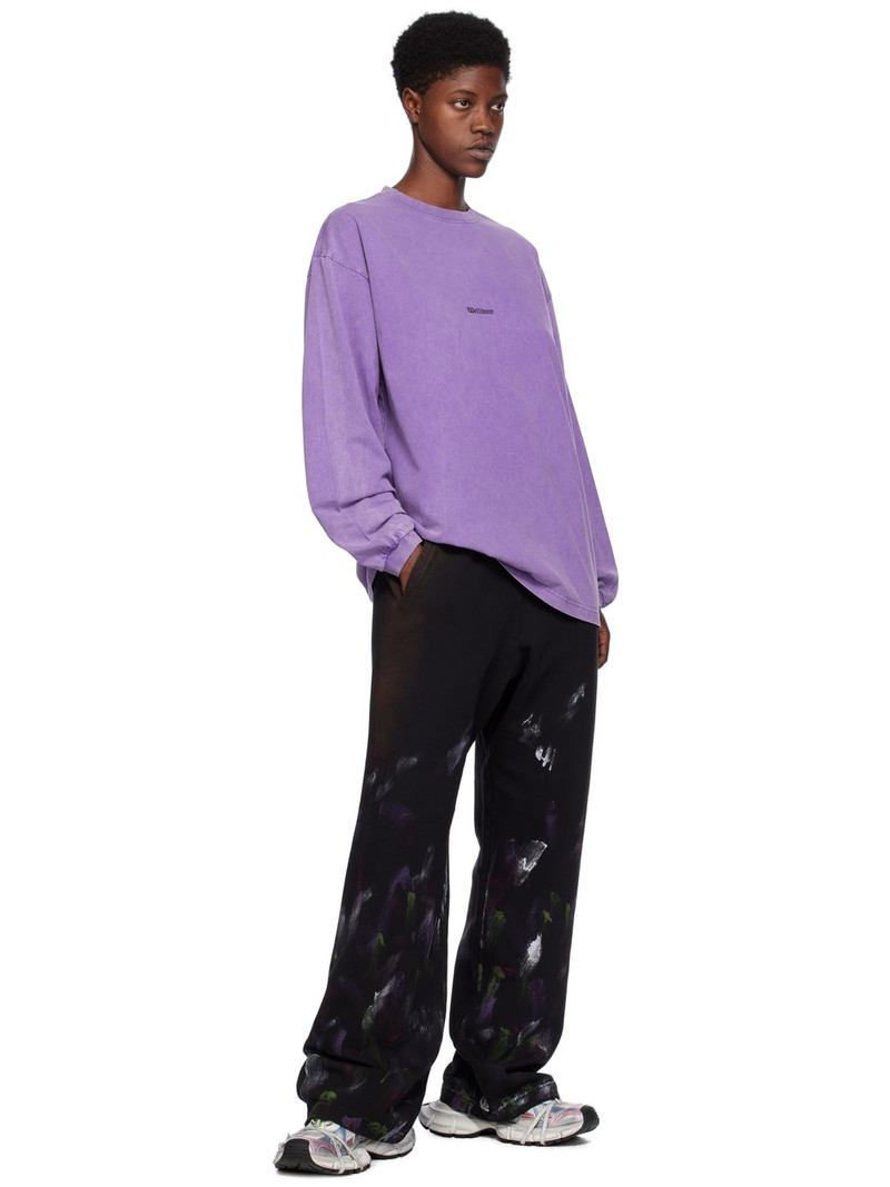 We11done Purple Vintage Horror Long Sleeve T-Shirt outlook