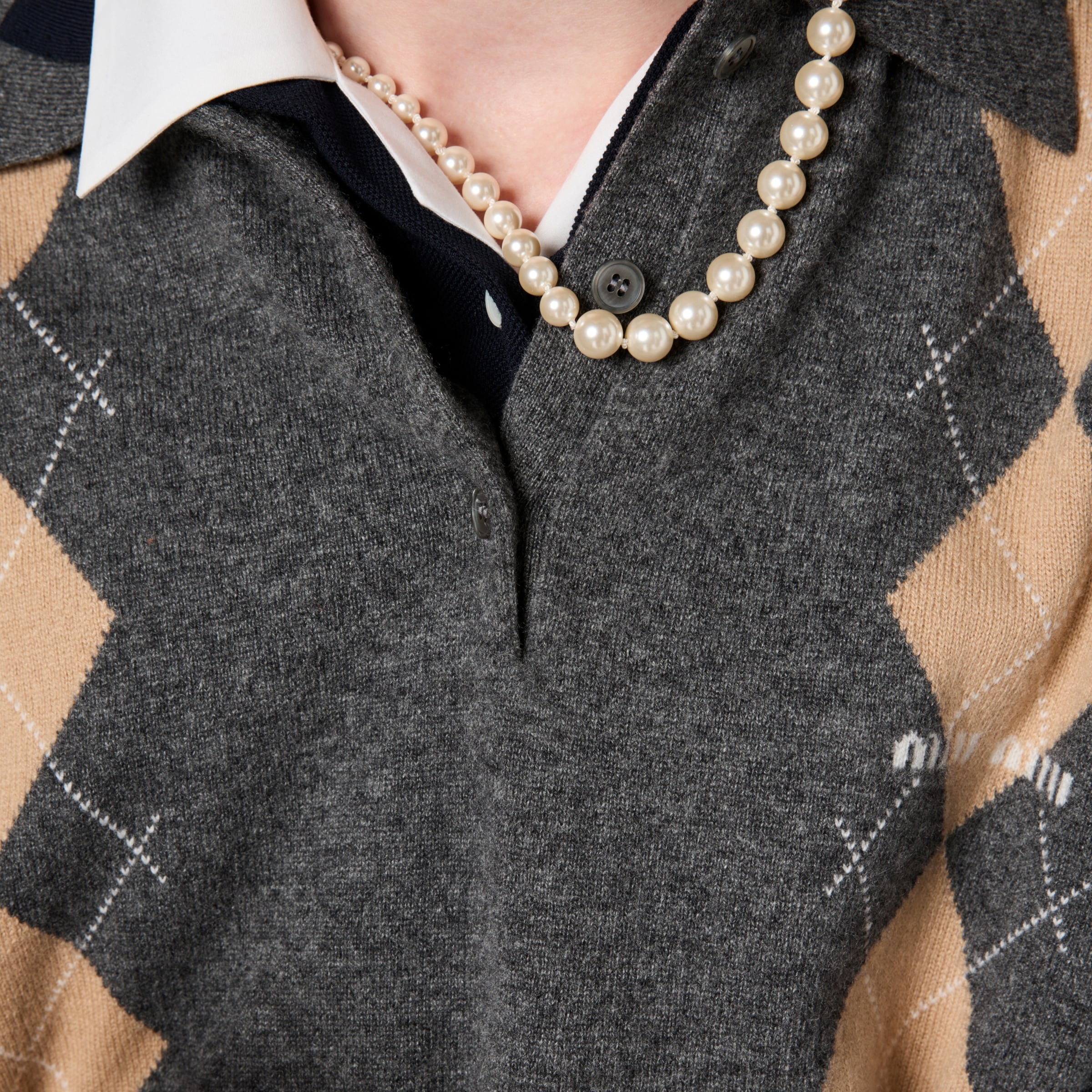 Cashmere knit polo shirt - 5