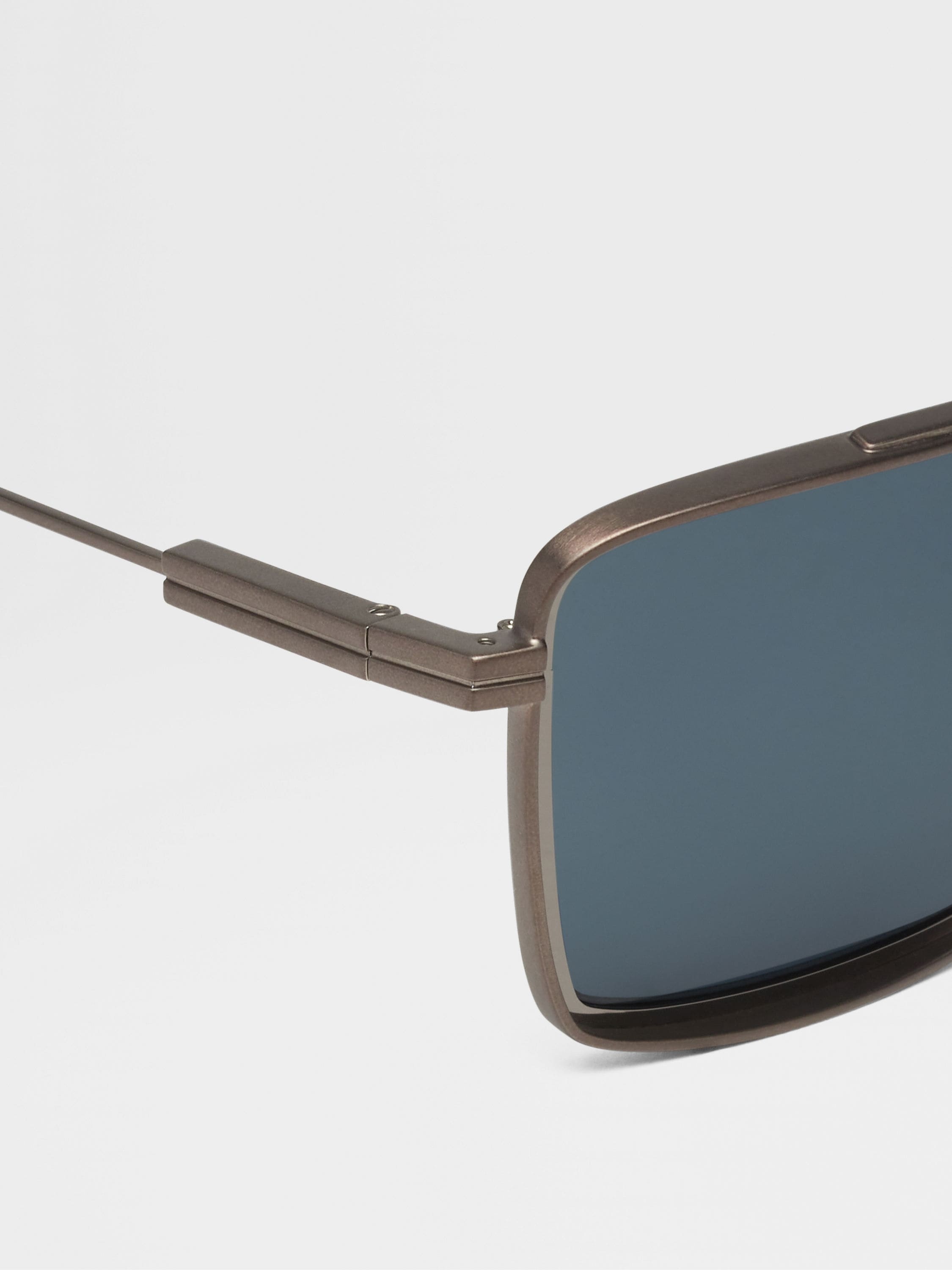 DARK BRONZE ANILINE METAL SUNGLASSES - 2