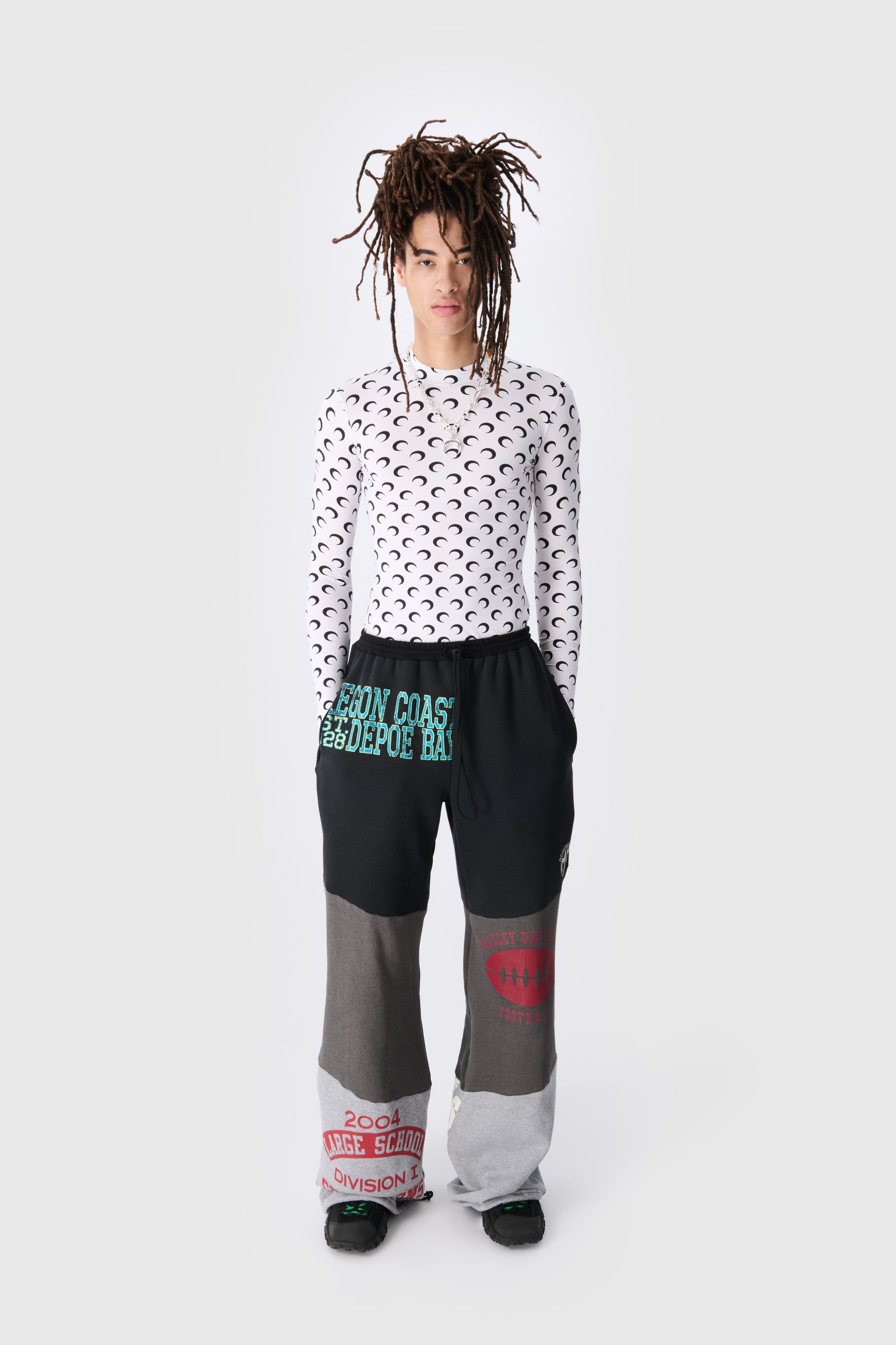 Regenerated All Over Moon Jersey Second Skin Top - 2