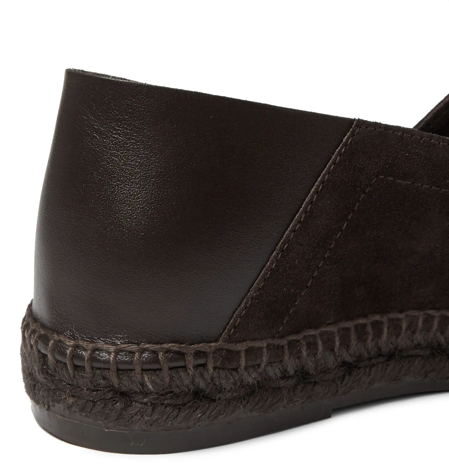 Barnes Collapsible-Heel Suede and Leather Espadrilles - 16