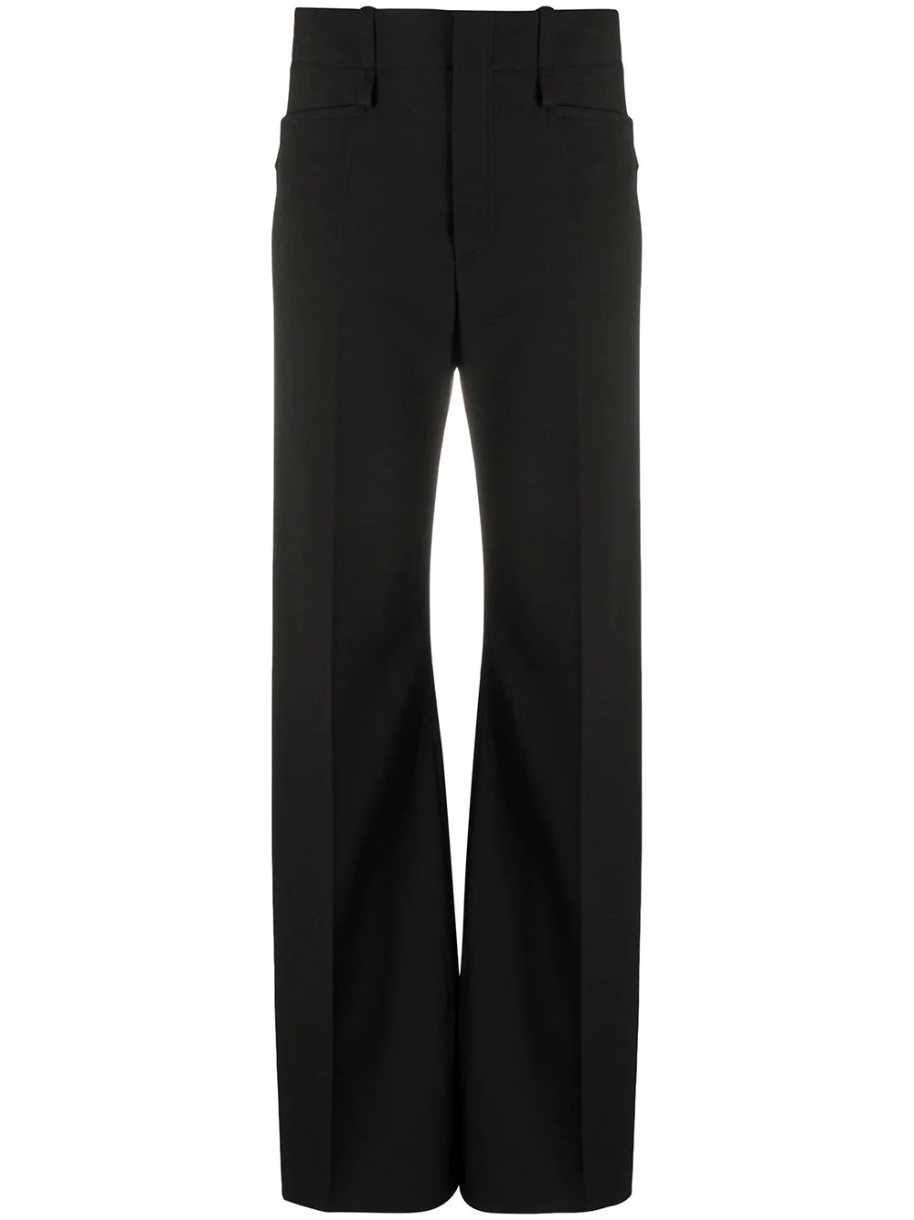 high-rise flared trousers - 1