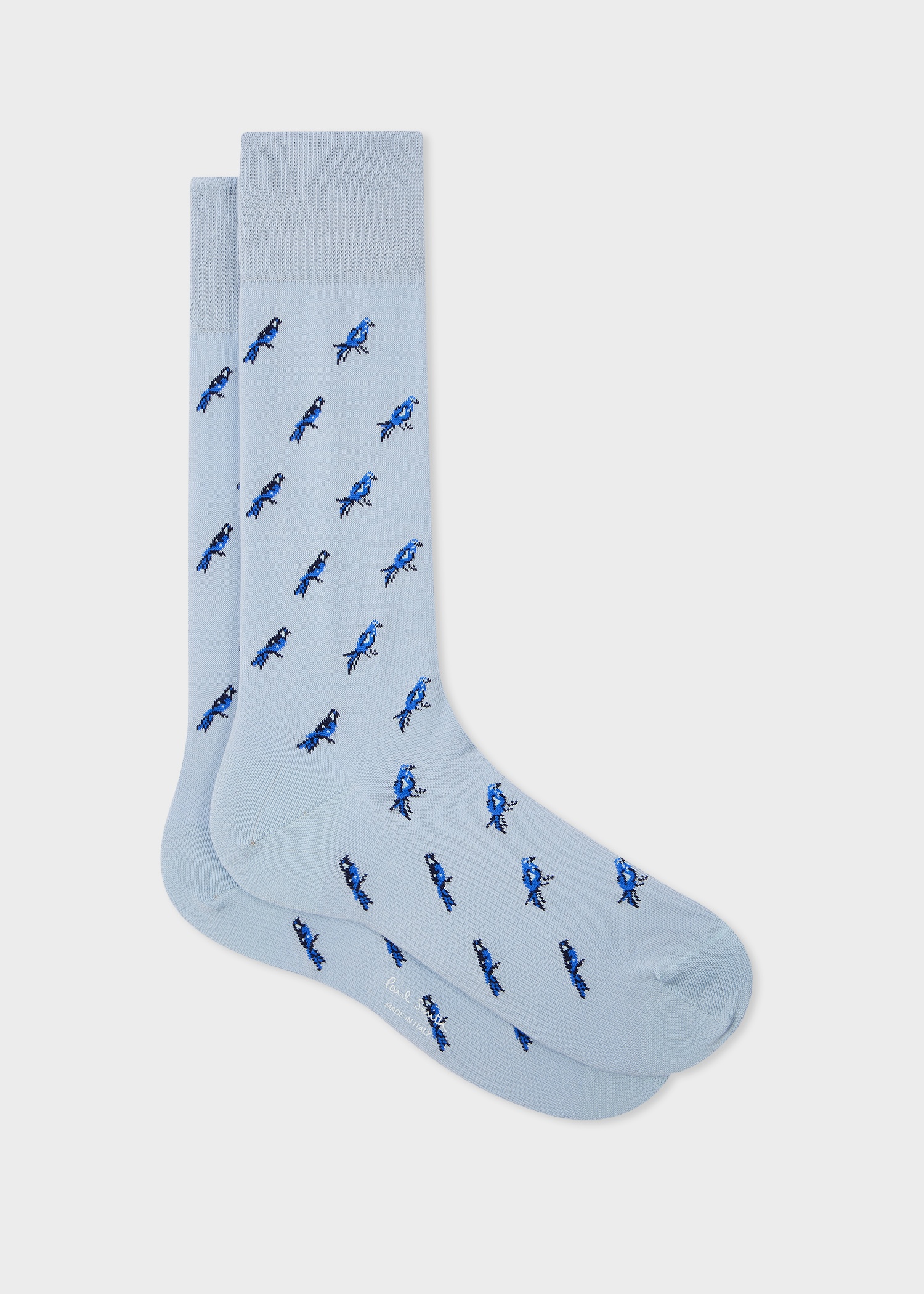 Blue 'Little Birds' Socks - 1