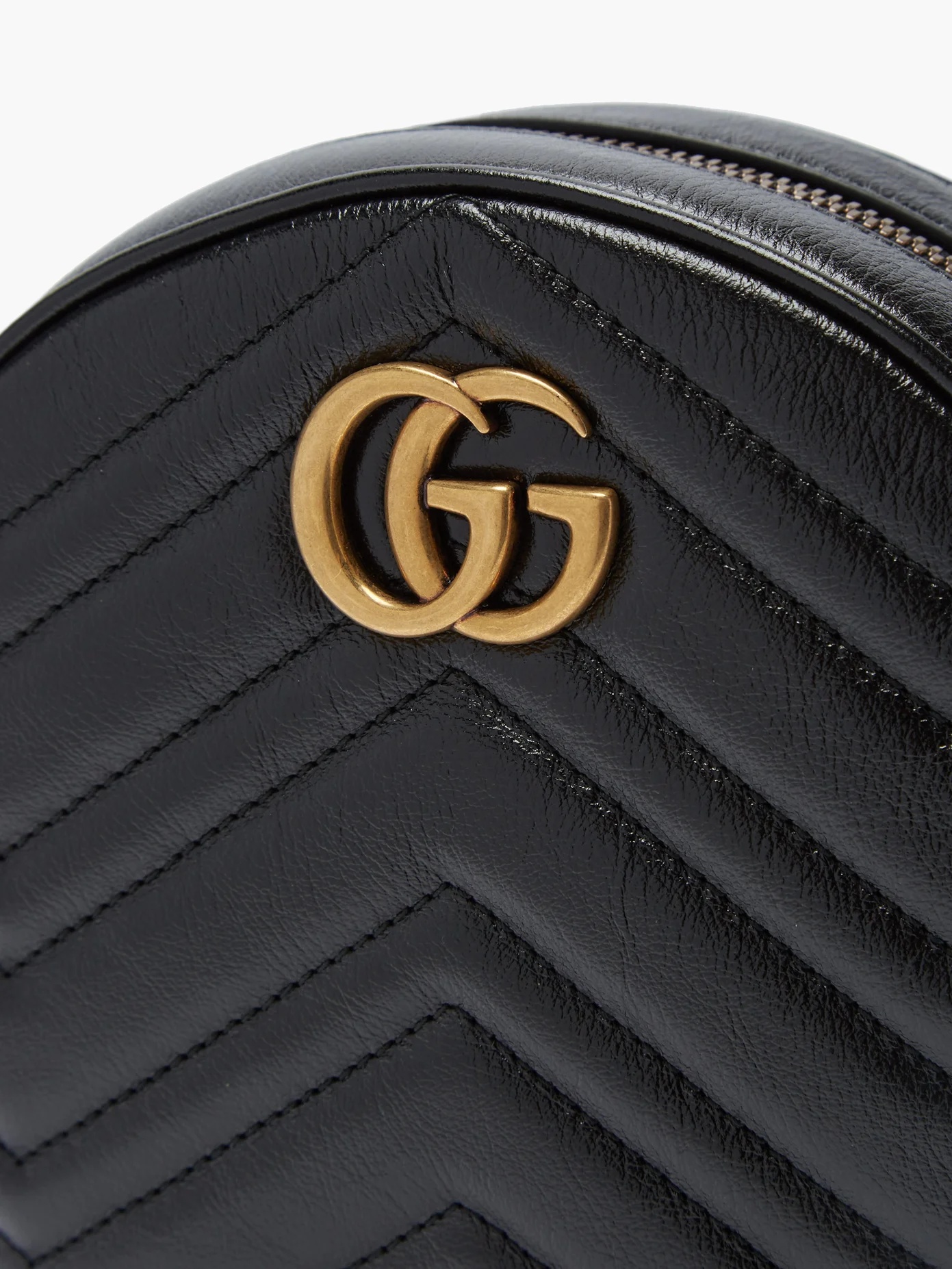 GG Marmont circular leather cross-body bag - 6