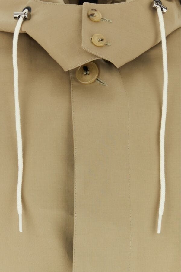 Beige cotton Cambridge raincoat - 2
