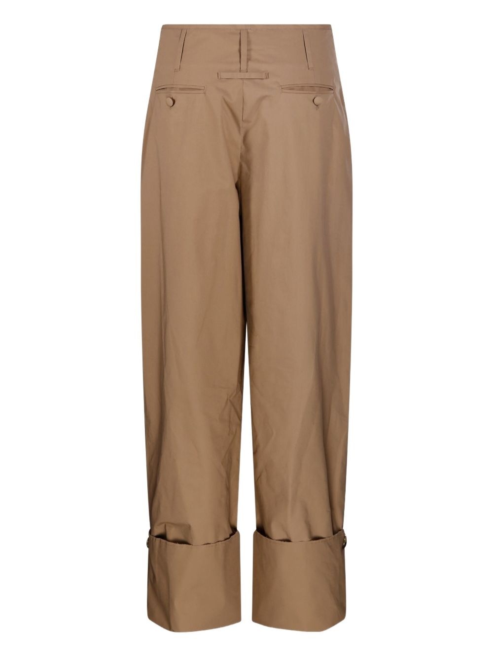 turn-up hem trousers - 2
