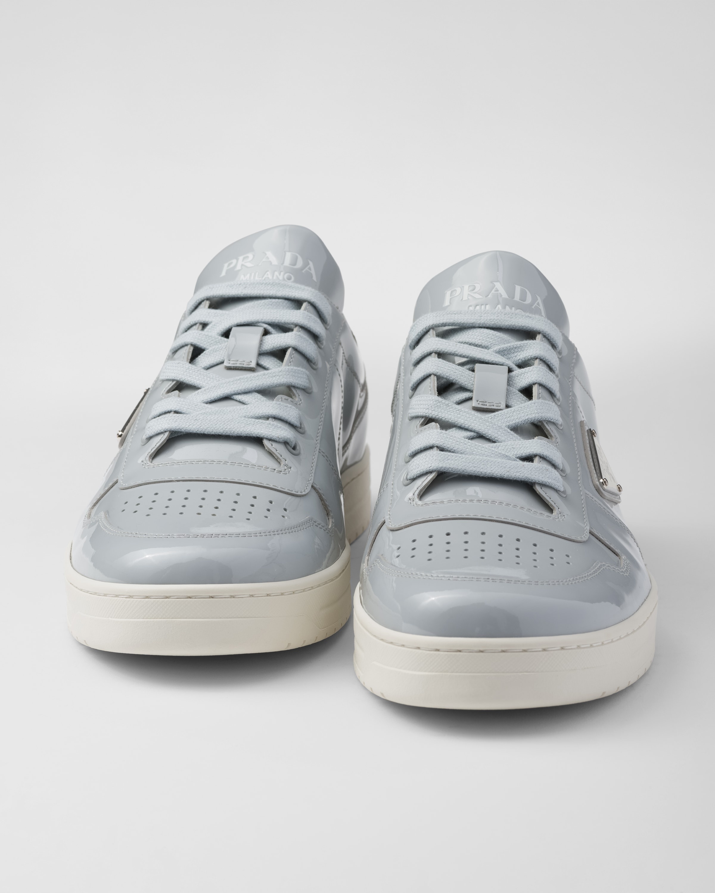 Prada Downtown patent leather sneakers | prada | REVERSIBLE