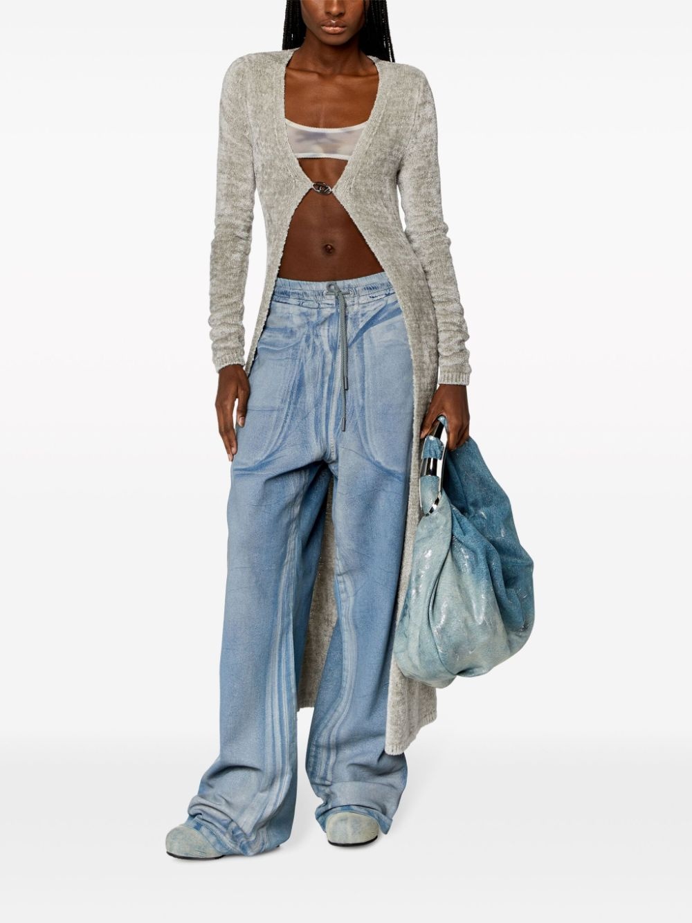 Carol logo-plaque cardigan - 2
