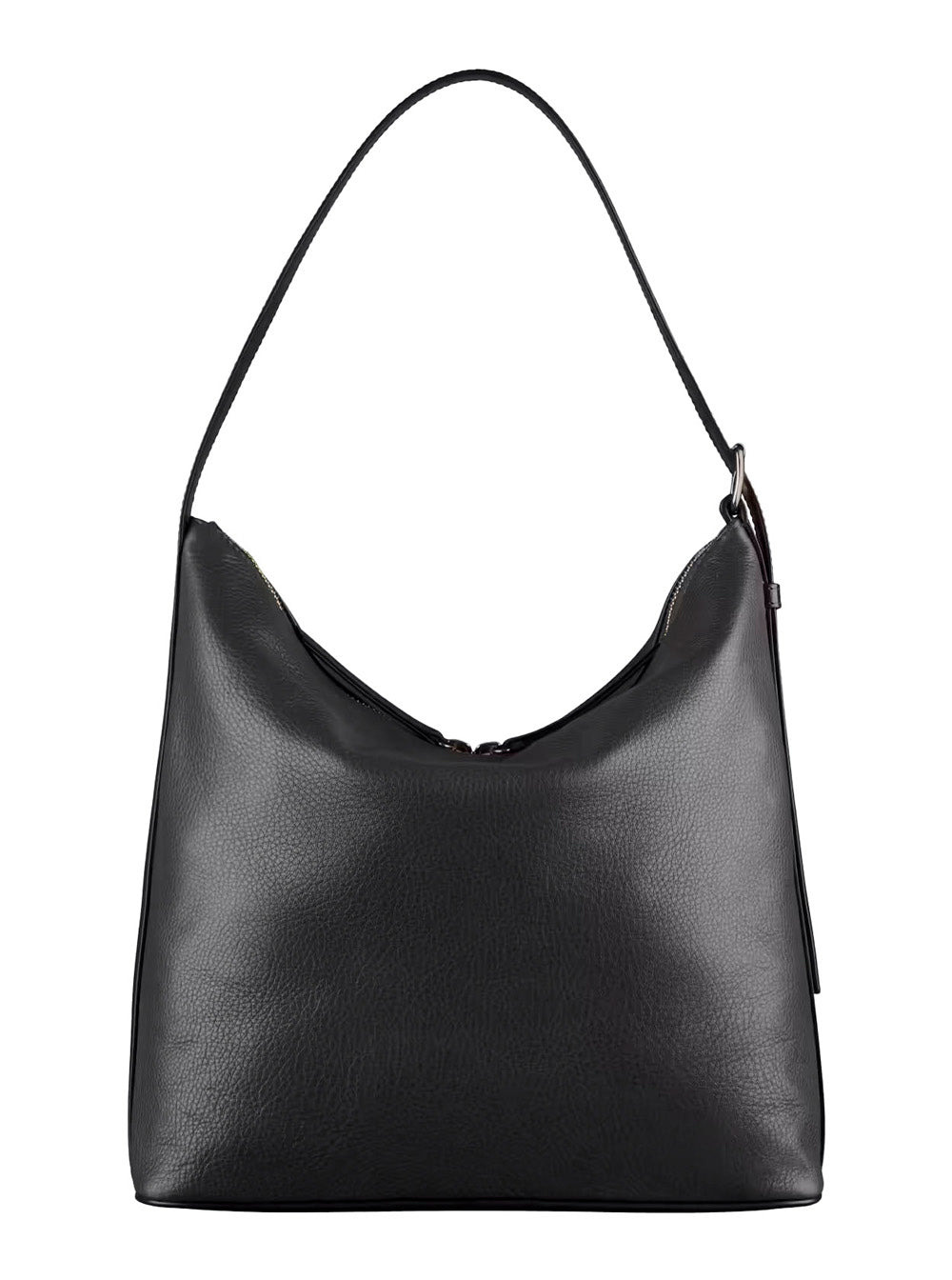 A.P.C. Women 'Vera' Black Shoulder Bag With Embossed Logo Lettering On The Front And Adjustable Shou - 3