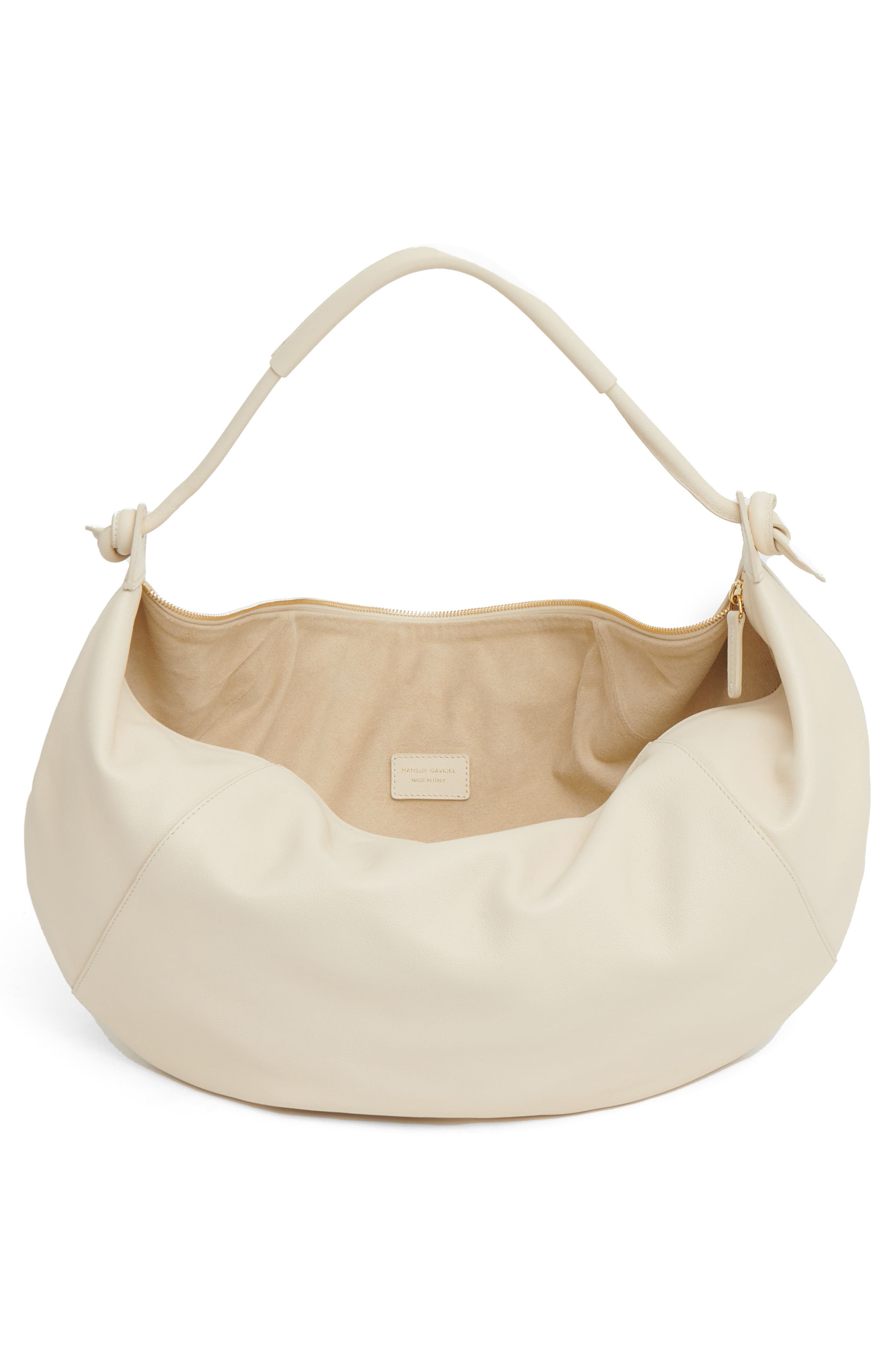 Mansur Gavriel Fortuna Leather Hobo Bag in Jasmine at Nordstrom - 3