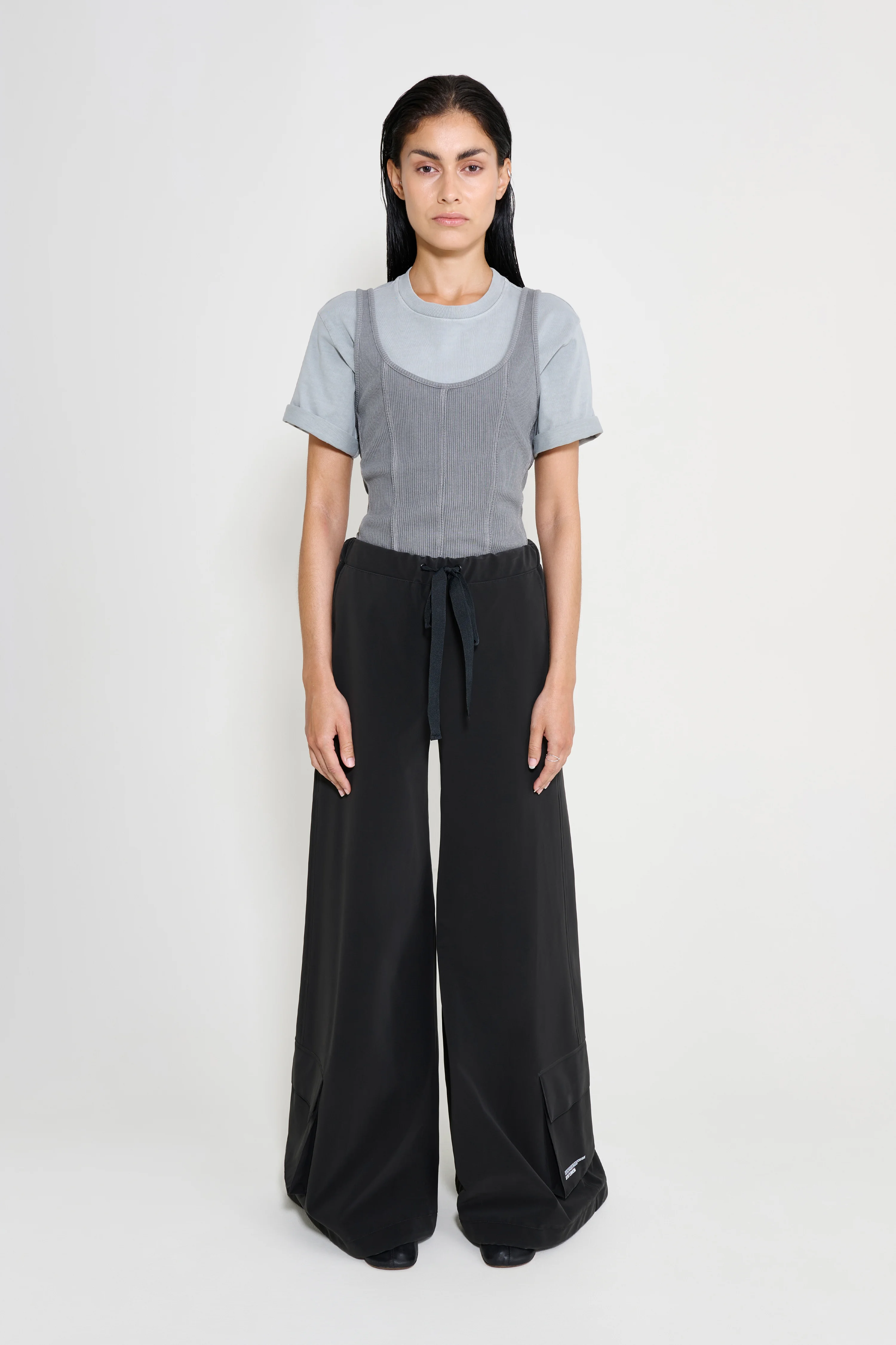 Karla Pocket Trousers Black - 1