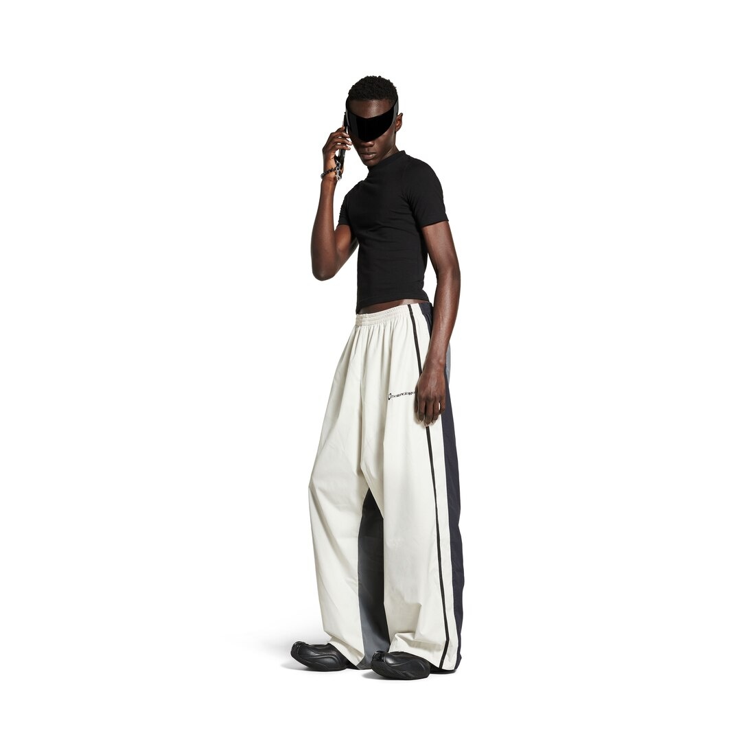 Men's 50/50 Tracksuit Pants in White/grey - 2