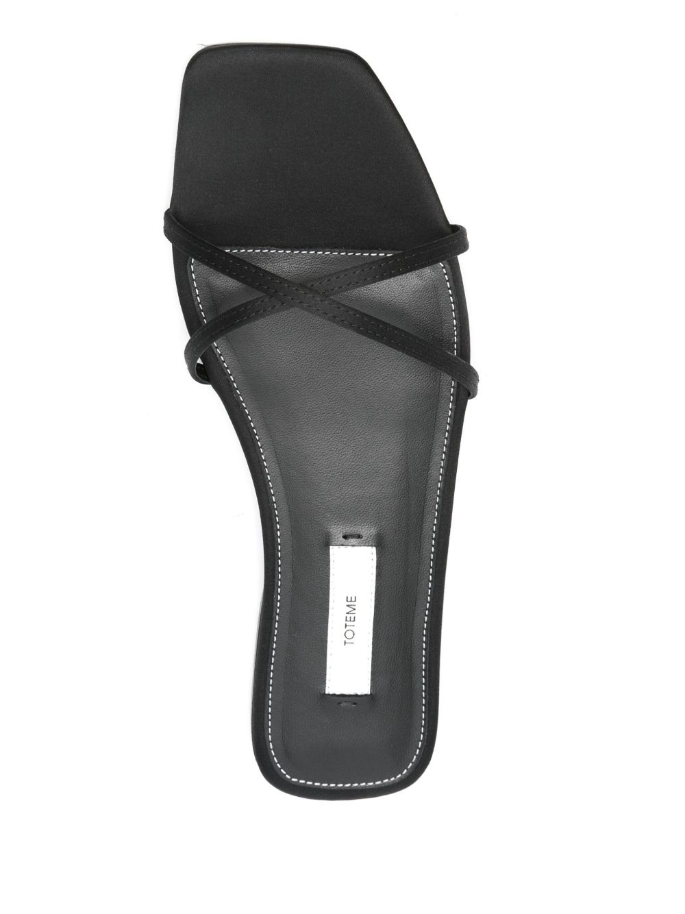 satin crossover sandals - 4