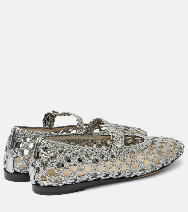 LE MONDE BÉRYL Woven leather Mary Jane flats outlook