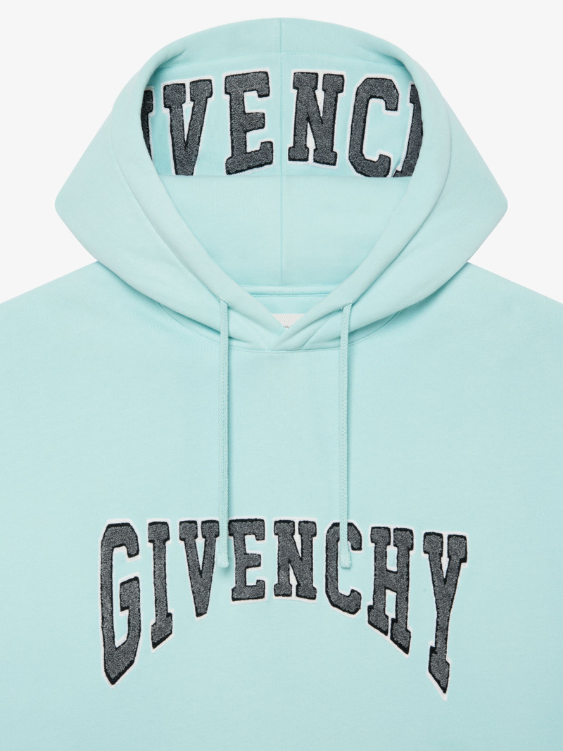 SLIM FIT HOODIE IN FELPA WITH PATCH 5