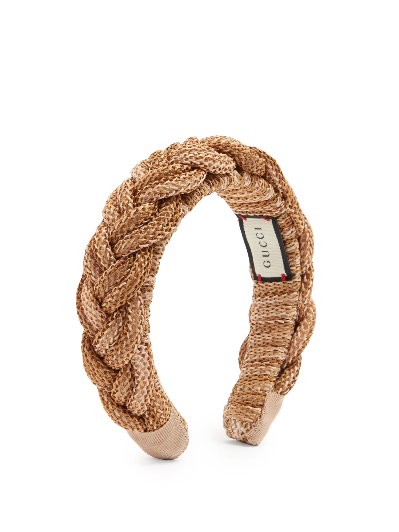 Braided straw-effect headband - 1