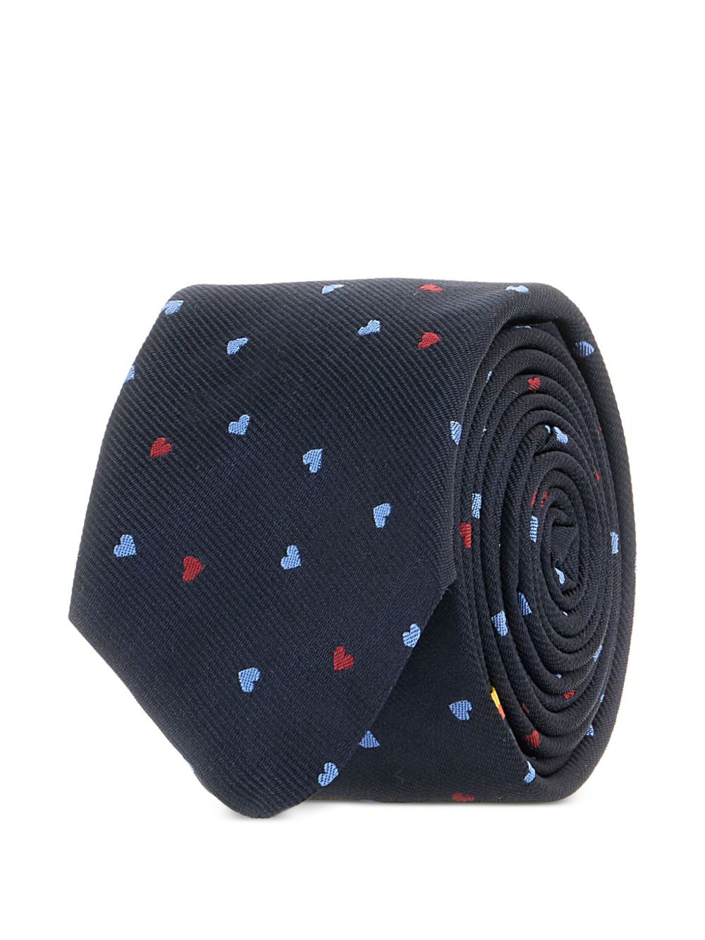 heart-print tie - 2