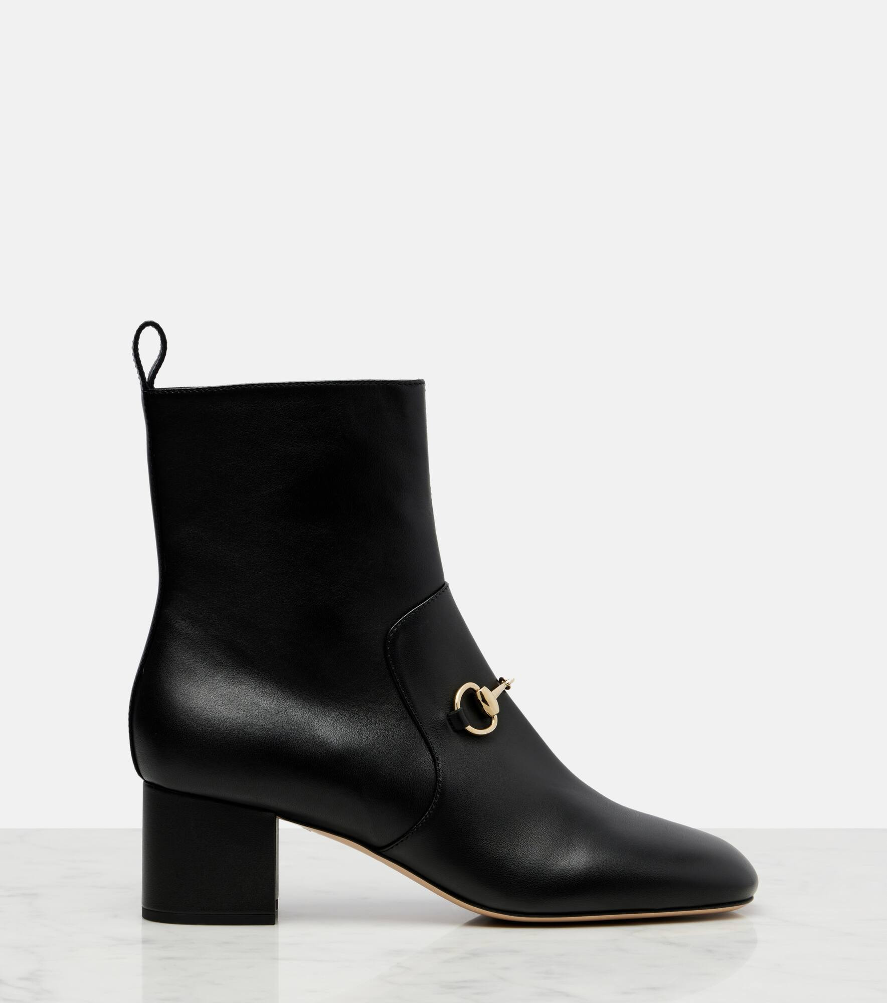Horsebit leather ankle boots - 4