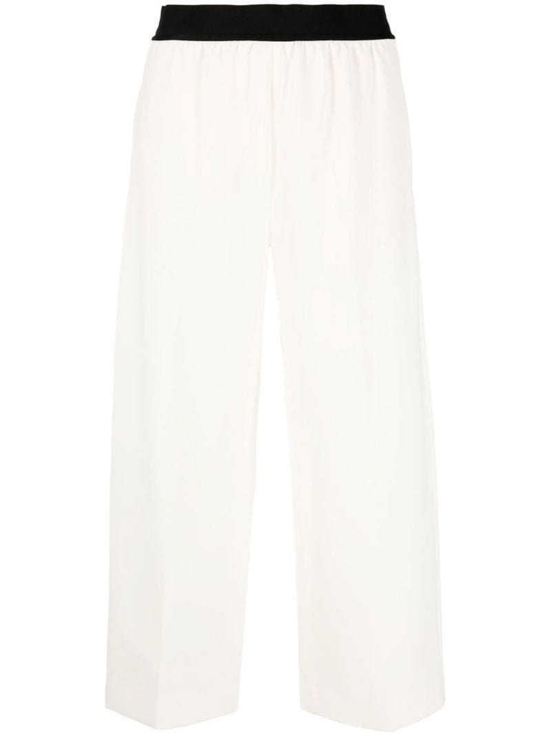 wide-leg cropped trousers - 1