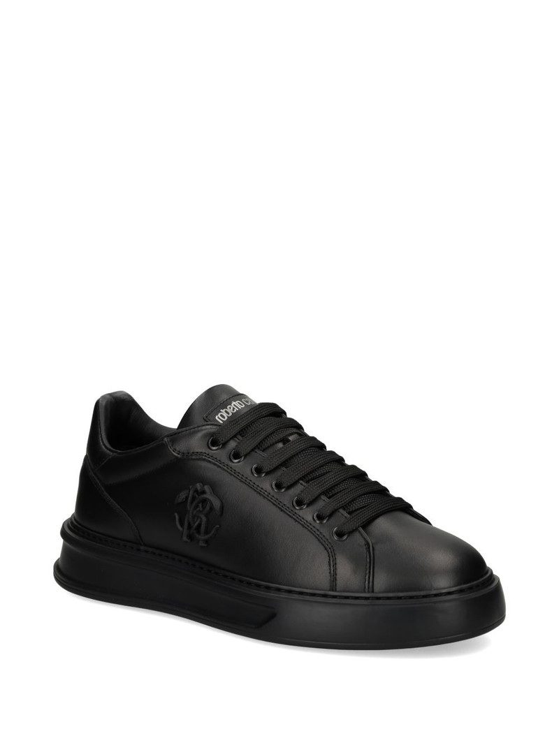 Roberto Cavalli logo-appliqué sneakers outlook