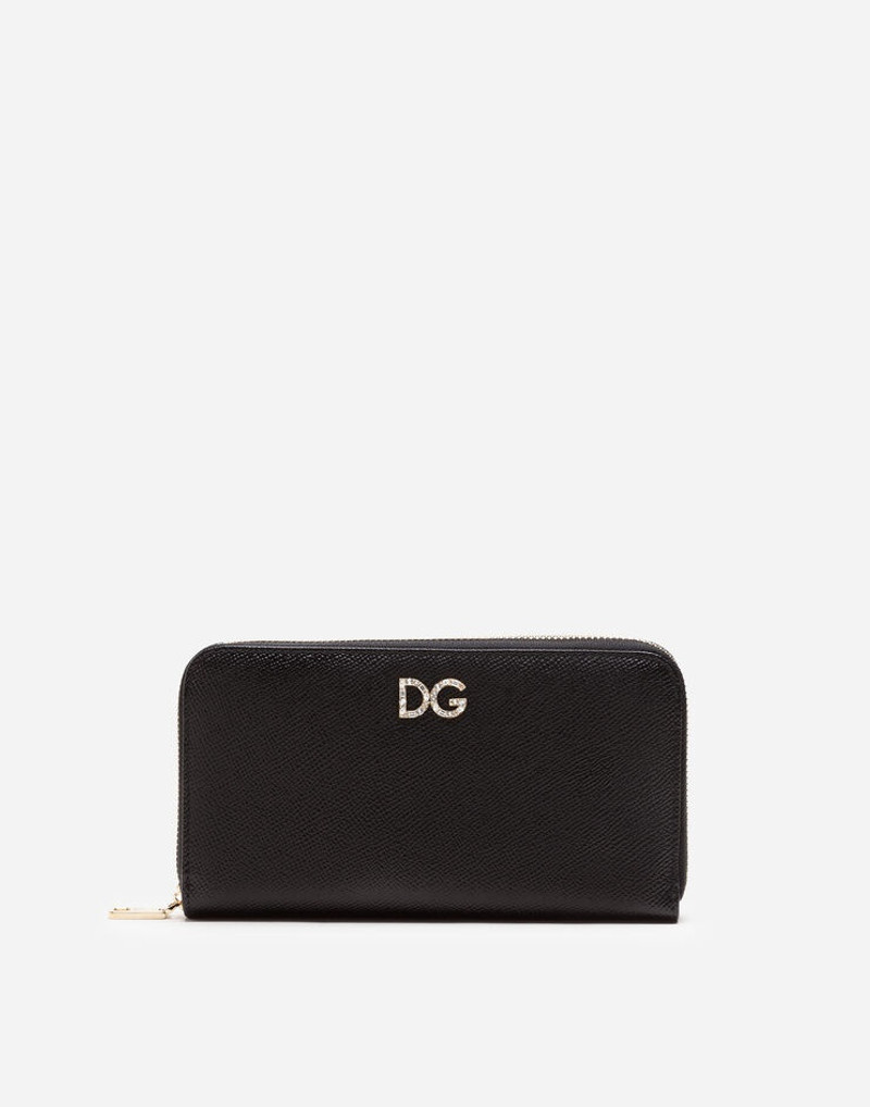 Dauphine calfskin zip around wallet 1