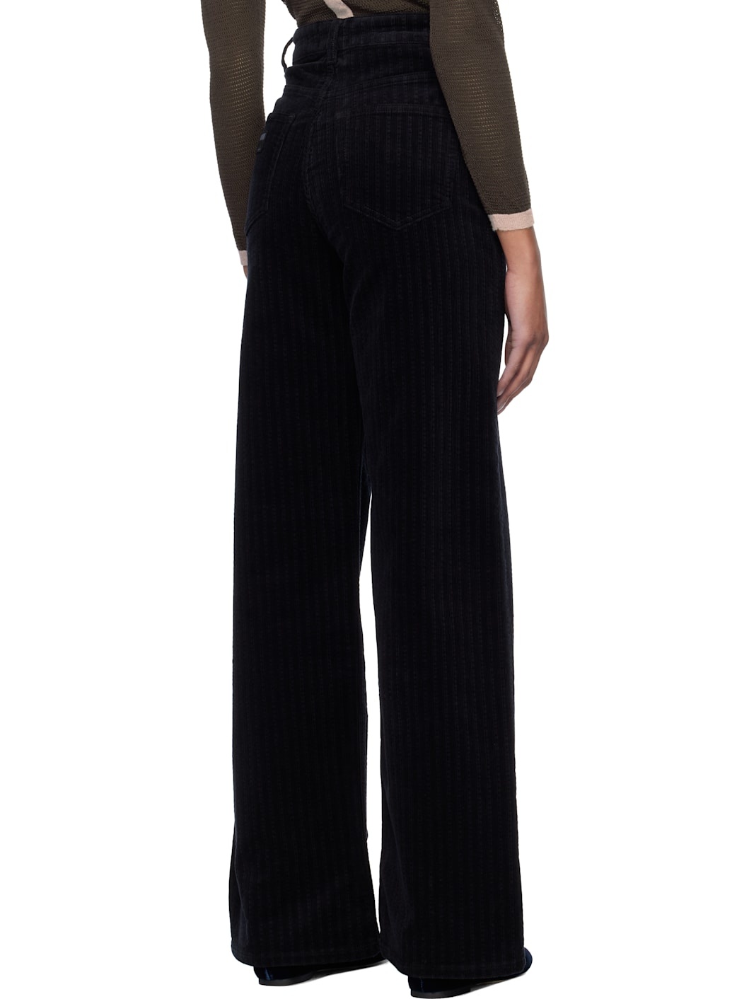 Black Corduroy Magny Trousers - 3