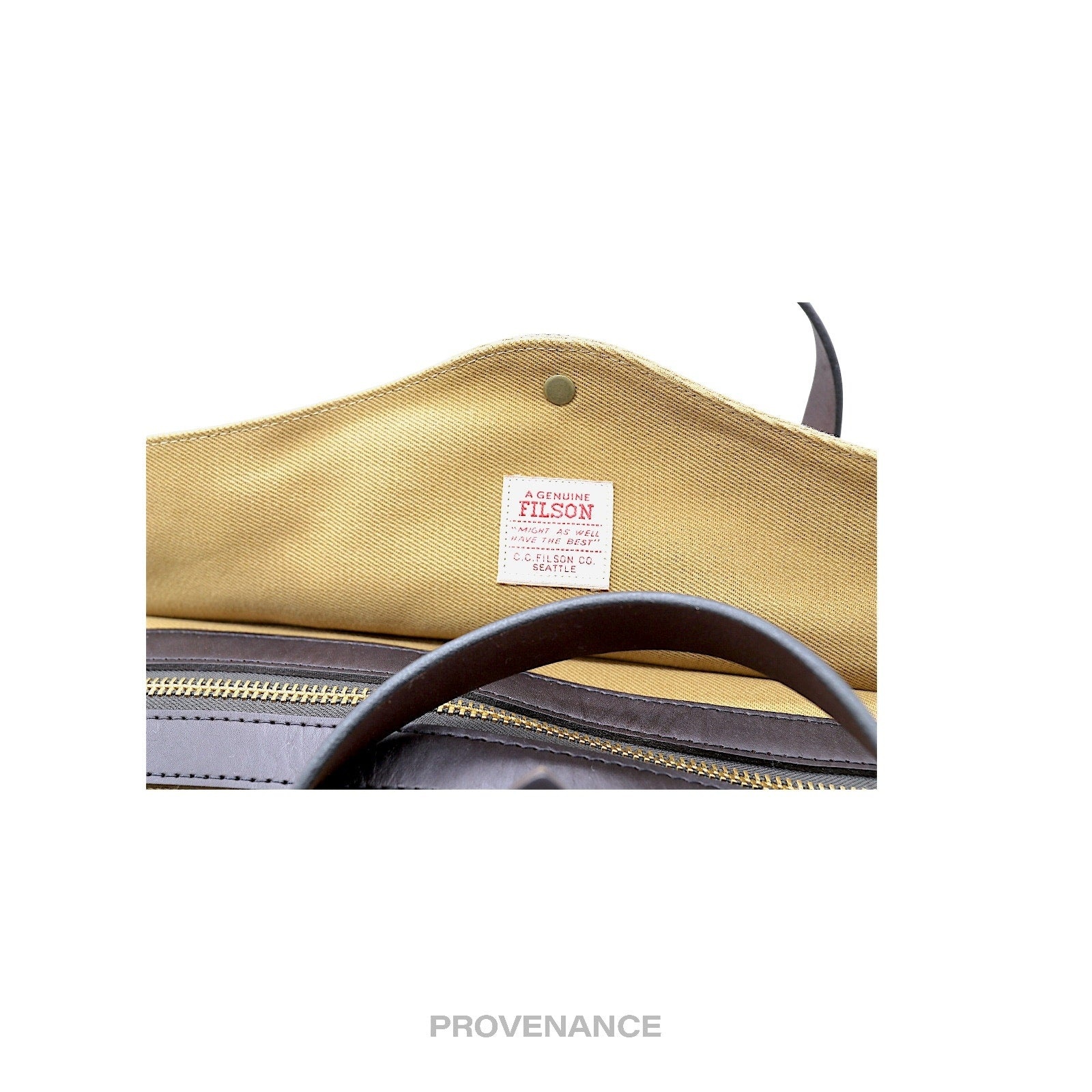 BNWT Filson Rugged Twill Small Weekend Duffel Bag - Tan - 5