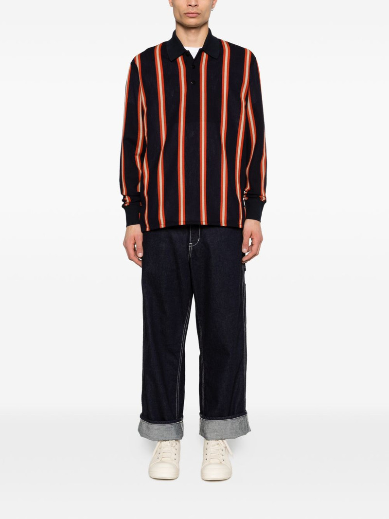 Junya Watanabe MAN striped long-sleeve polo shirt outlook
