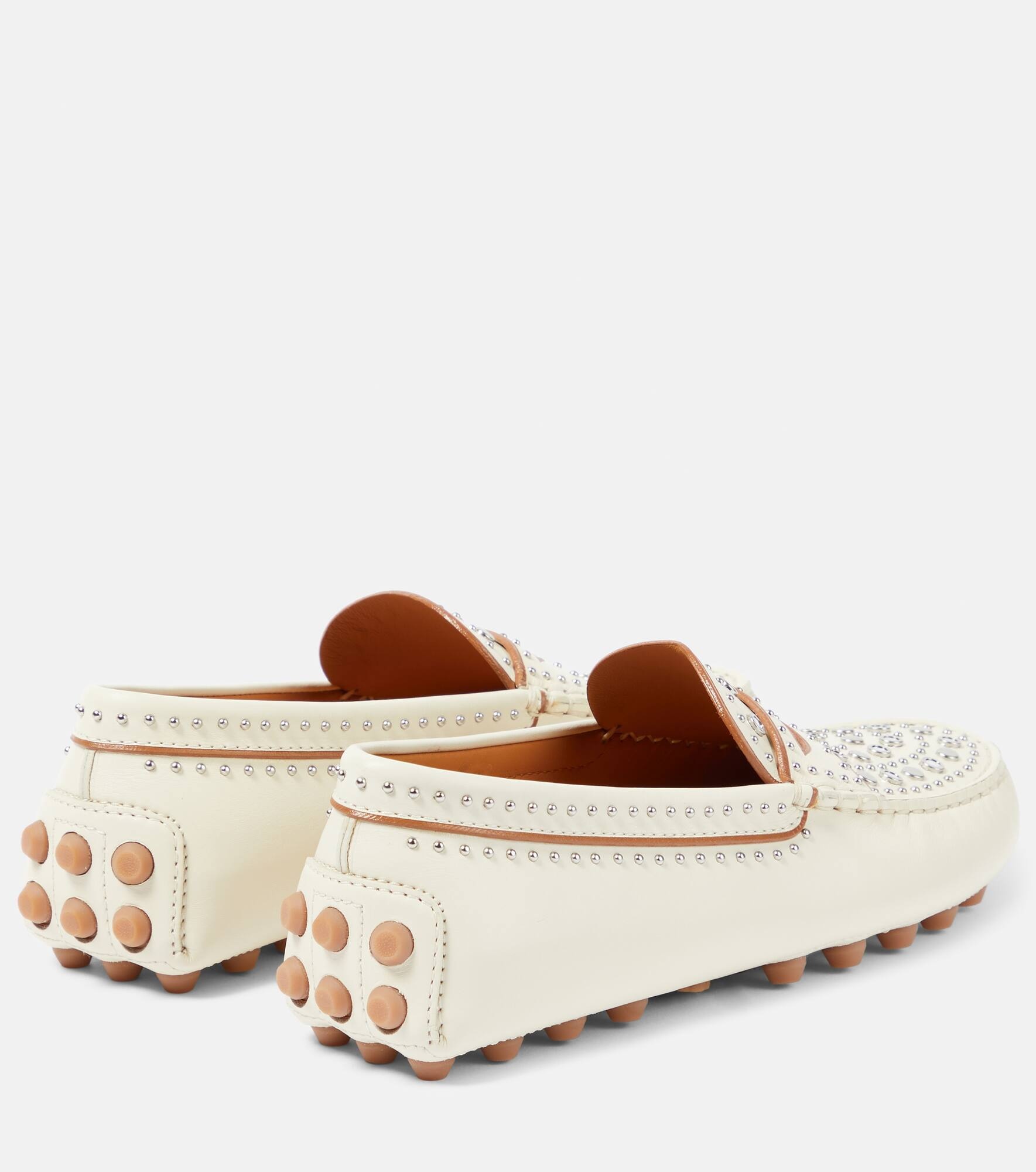 Gommino studded leather moccasins - 3