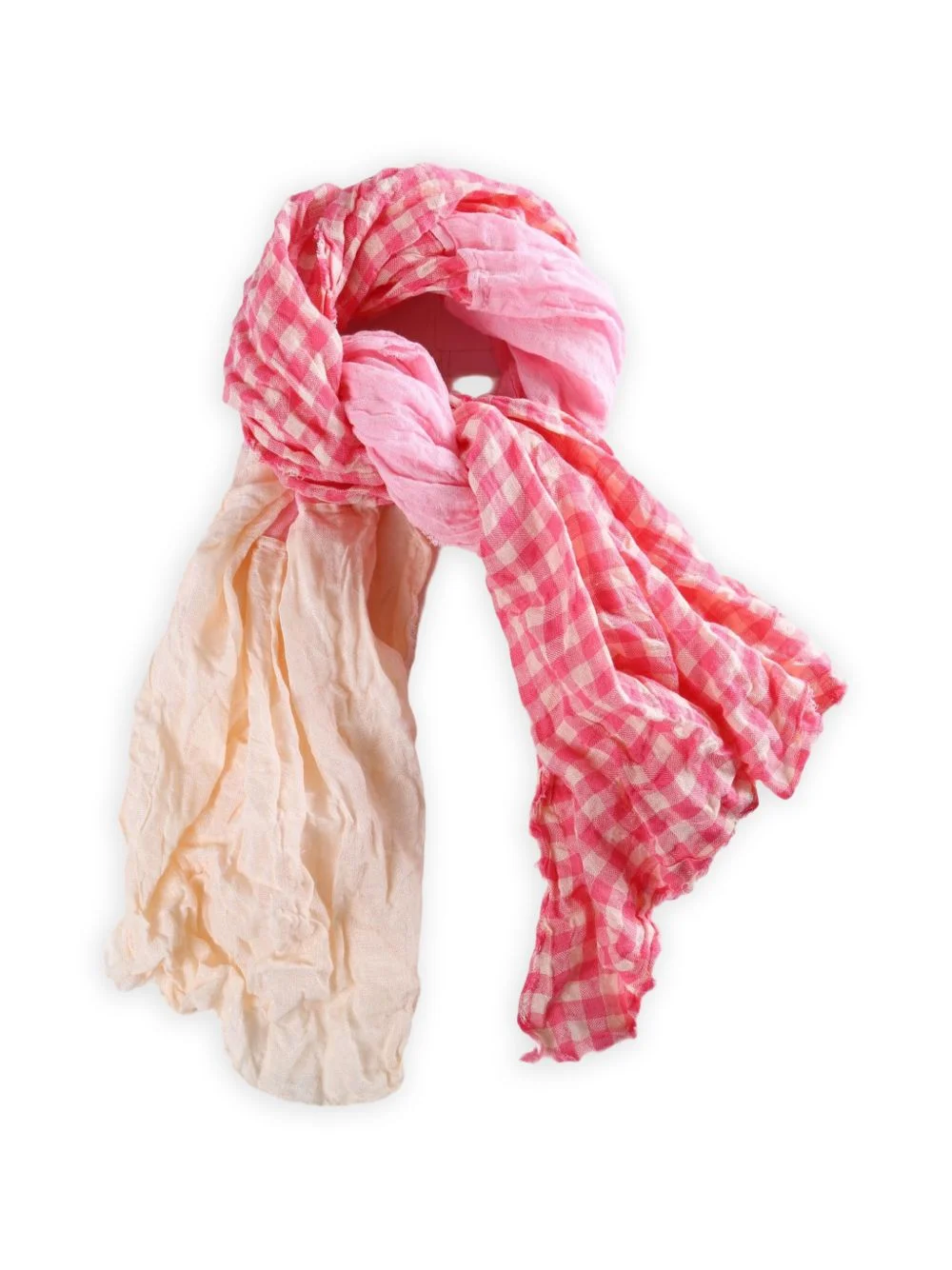 checked scarf - 1