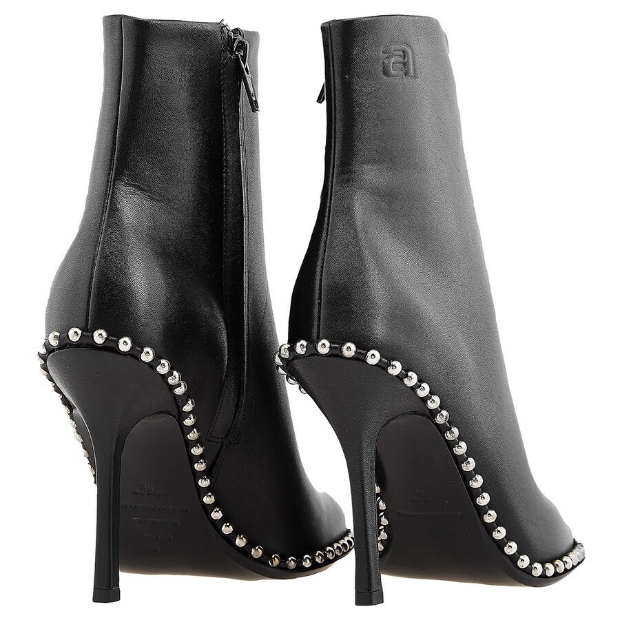 T by Alexander Wang Ladies Black Nova 105 Studded Ankle Boots - 3