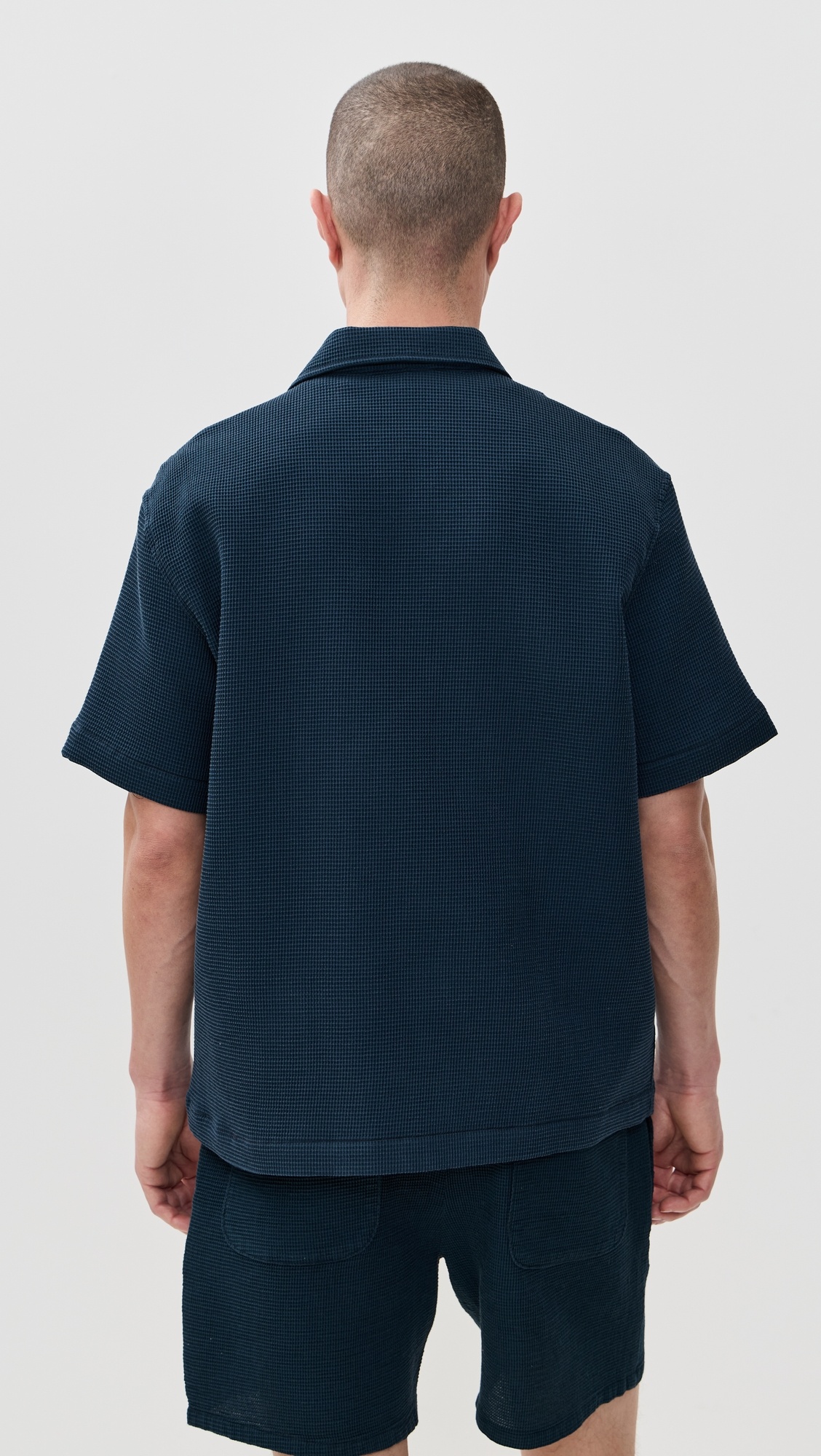 Relaxed Waffle Knit Shirt - 2