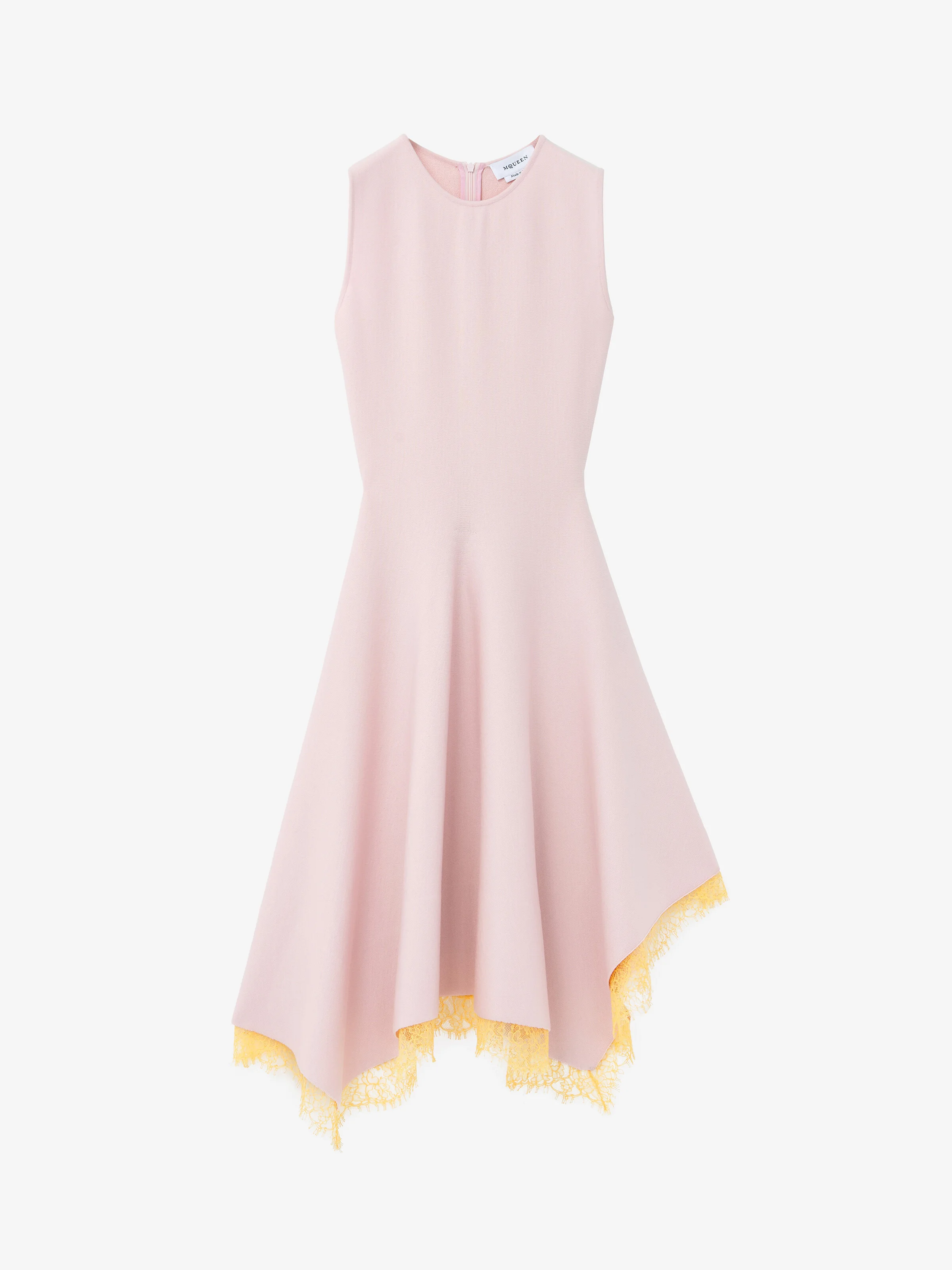 Lace Detail Asymmetric Dress - 1