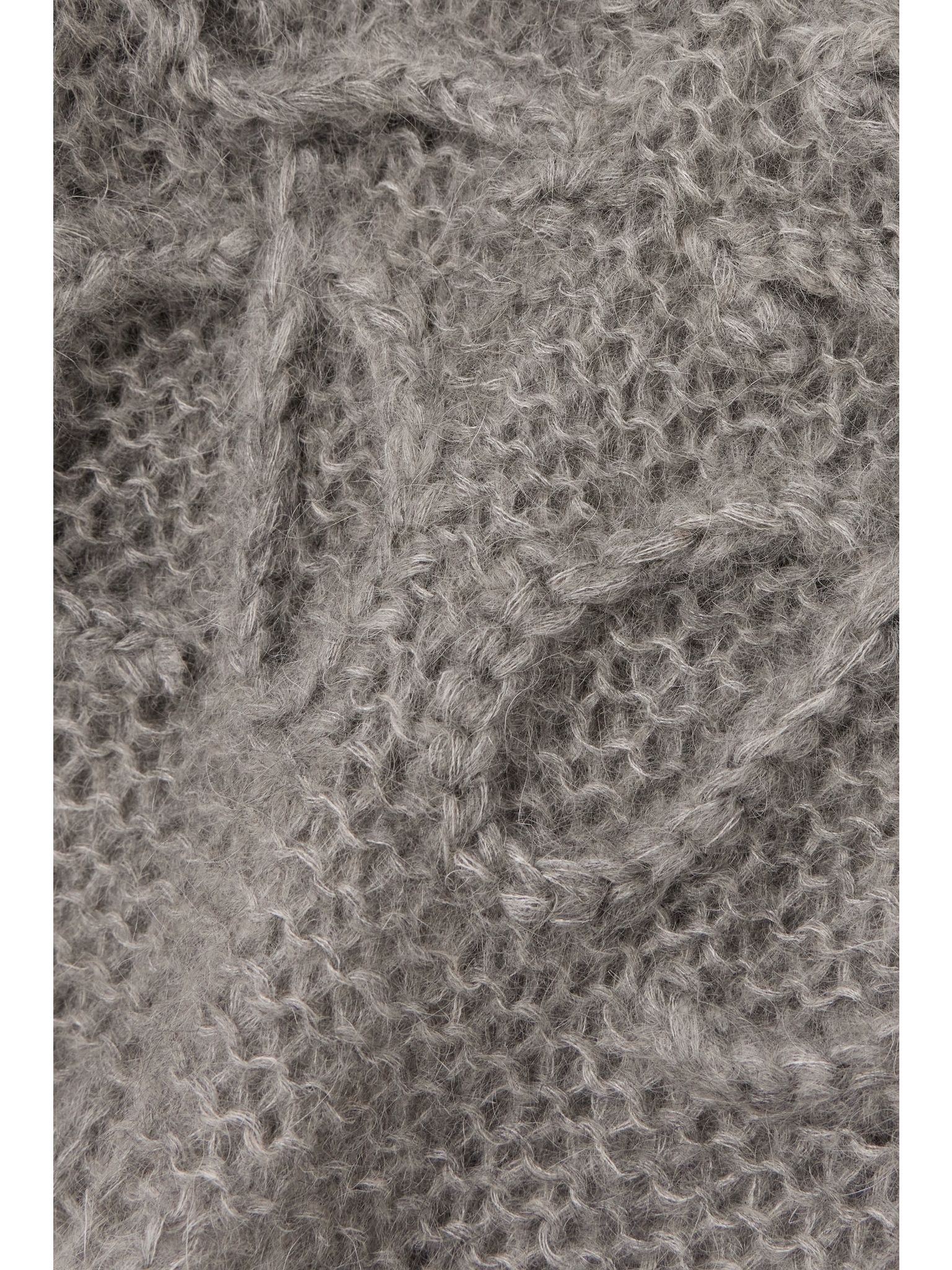 Anagram oversized mohair-blend sweater Gray - 4