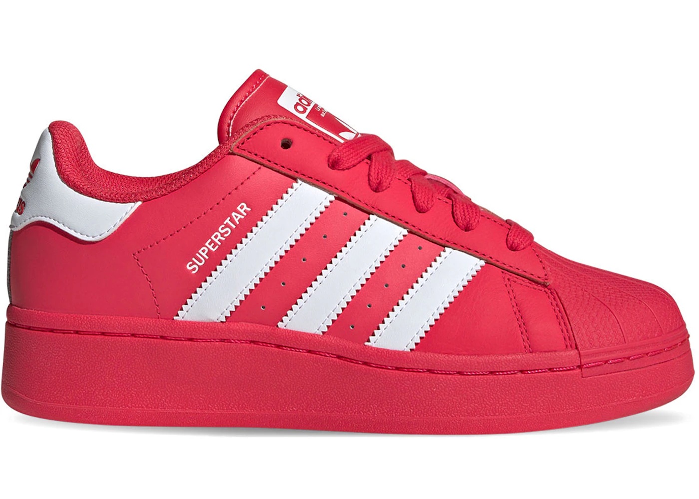 Adidas superstar womens red best sale