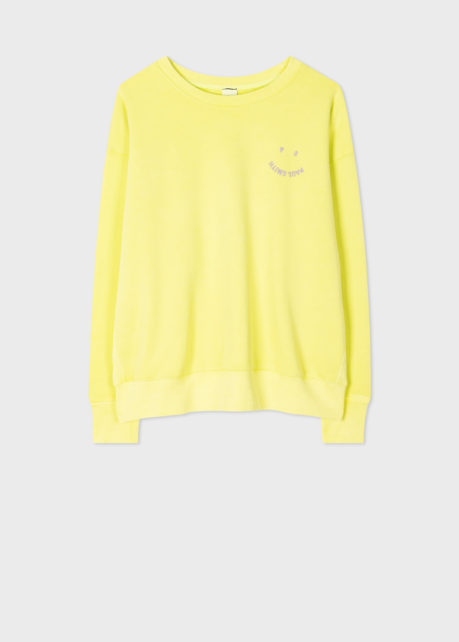 Neon Yellow 'Happy' Sweatshirt - 1