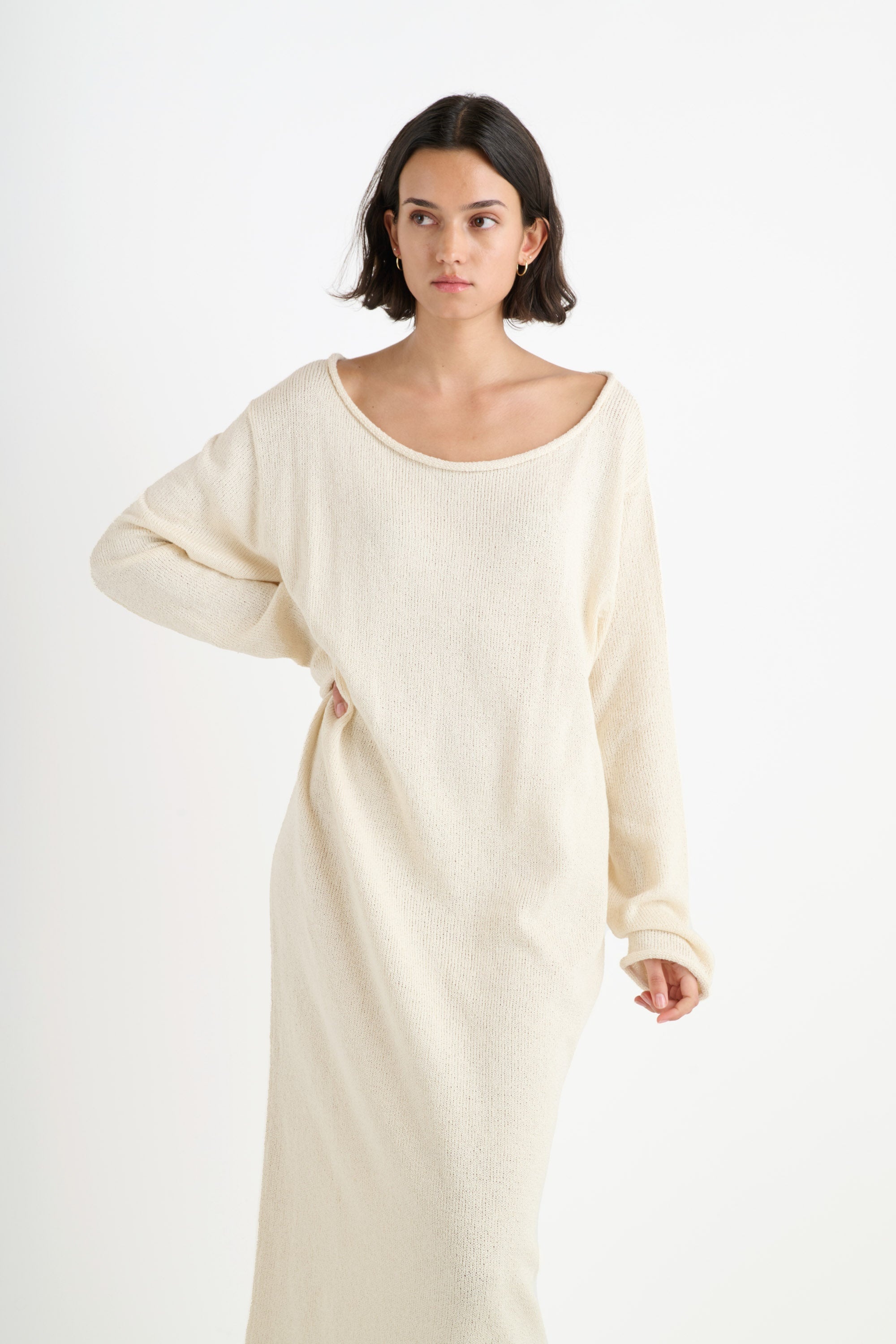 NORA LITE OVERSIZED DRESS L/S - 3