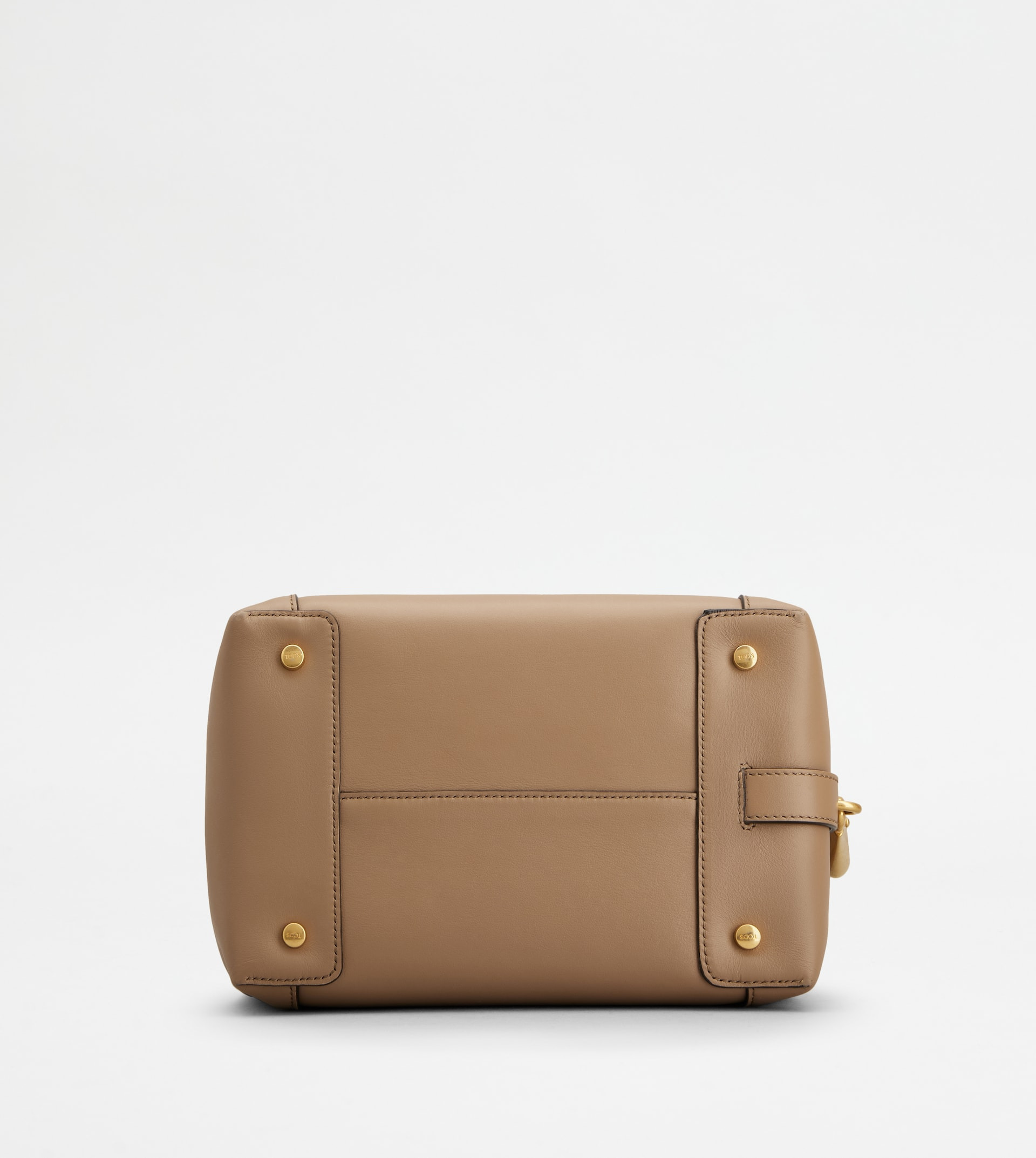 SATCHEL IN LEATHER MINI - BEIGE - 4