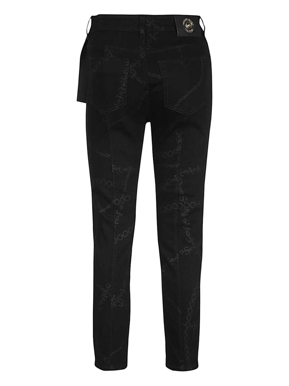 printed skinny jeans - 2