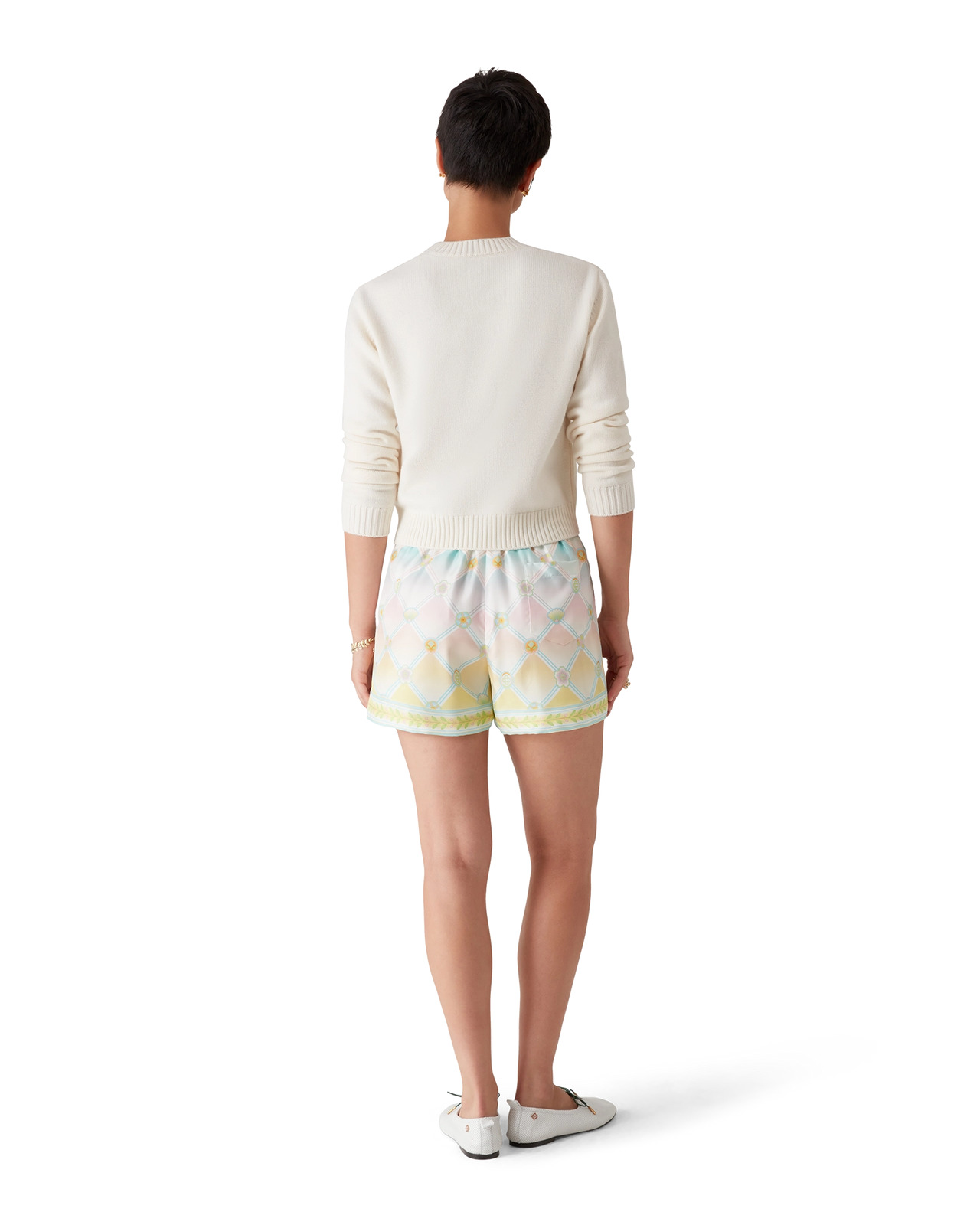 Candy Icons Silk Twill Shorts | Casablanca Paris - 3