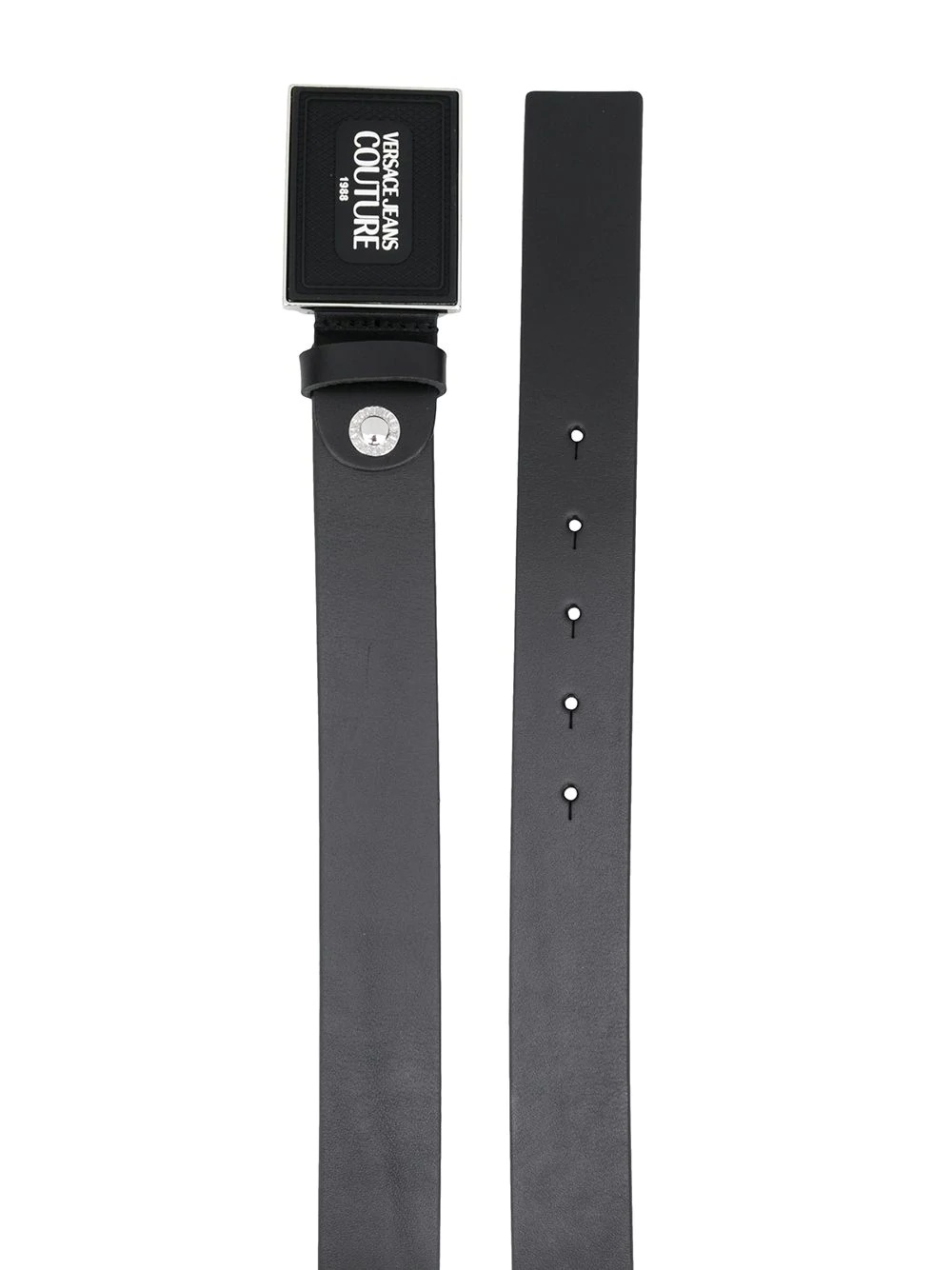 squared logo buckled belt - 2