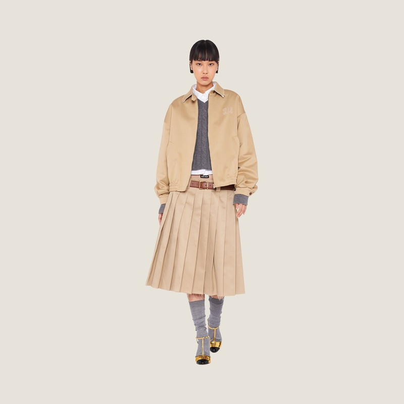 Miu Miu Oversized chino blouson jacket outlook