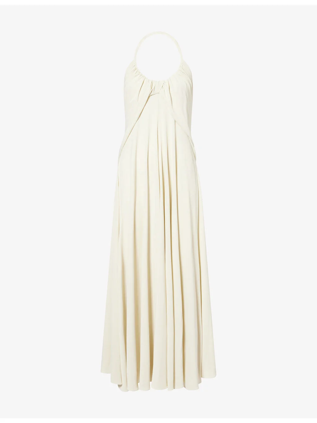 Cross-Over Fluid Jersey Maxi Dress - 1