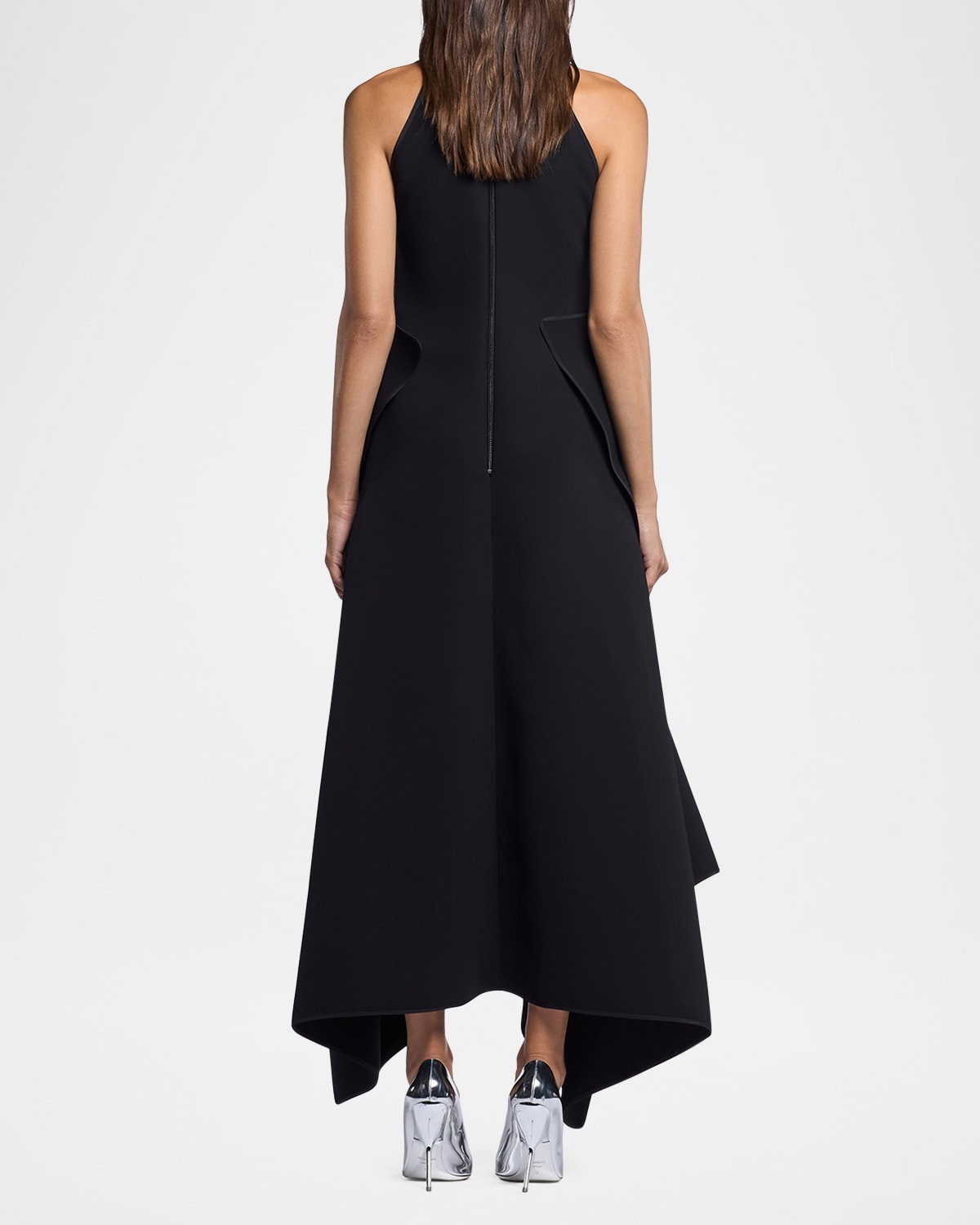 Varsity Sleeveless Draped Midi Dress - 3