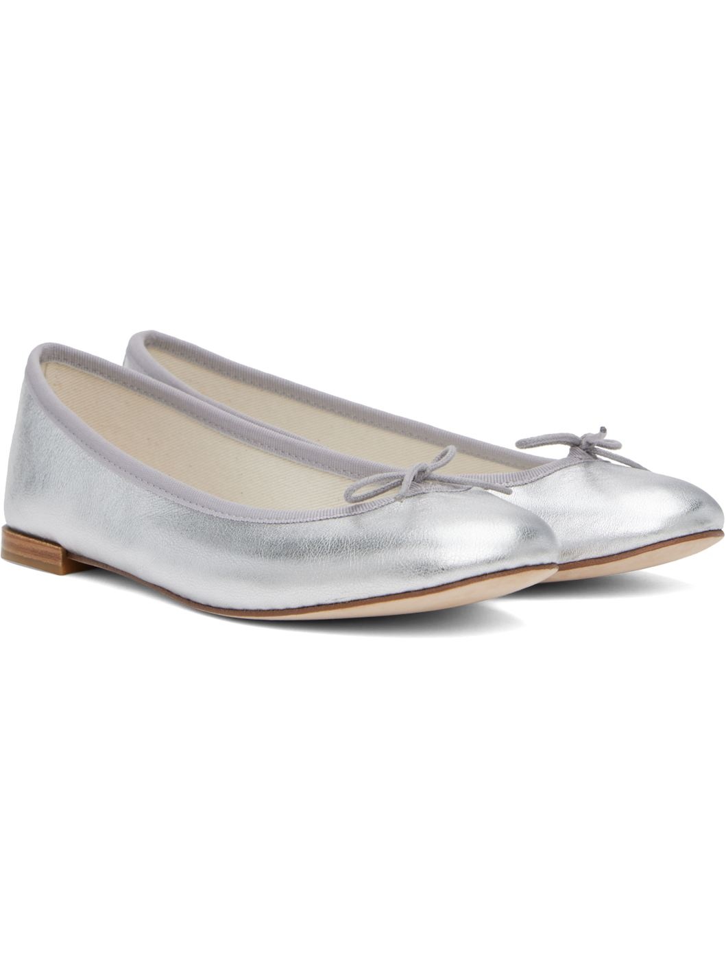 Silver Cendrillon Ballerina Flats - 4