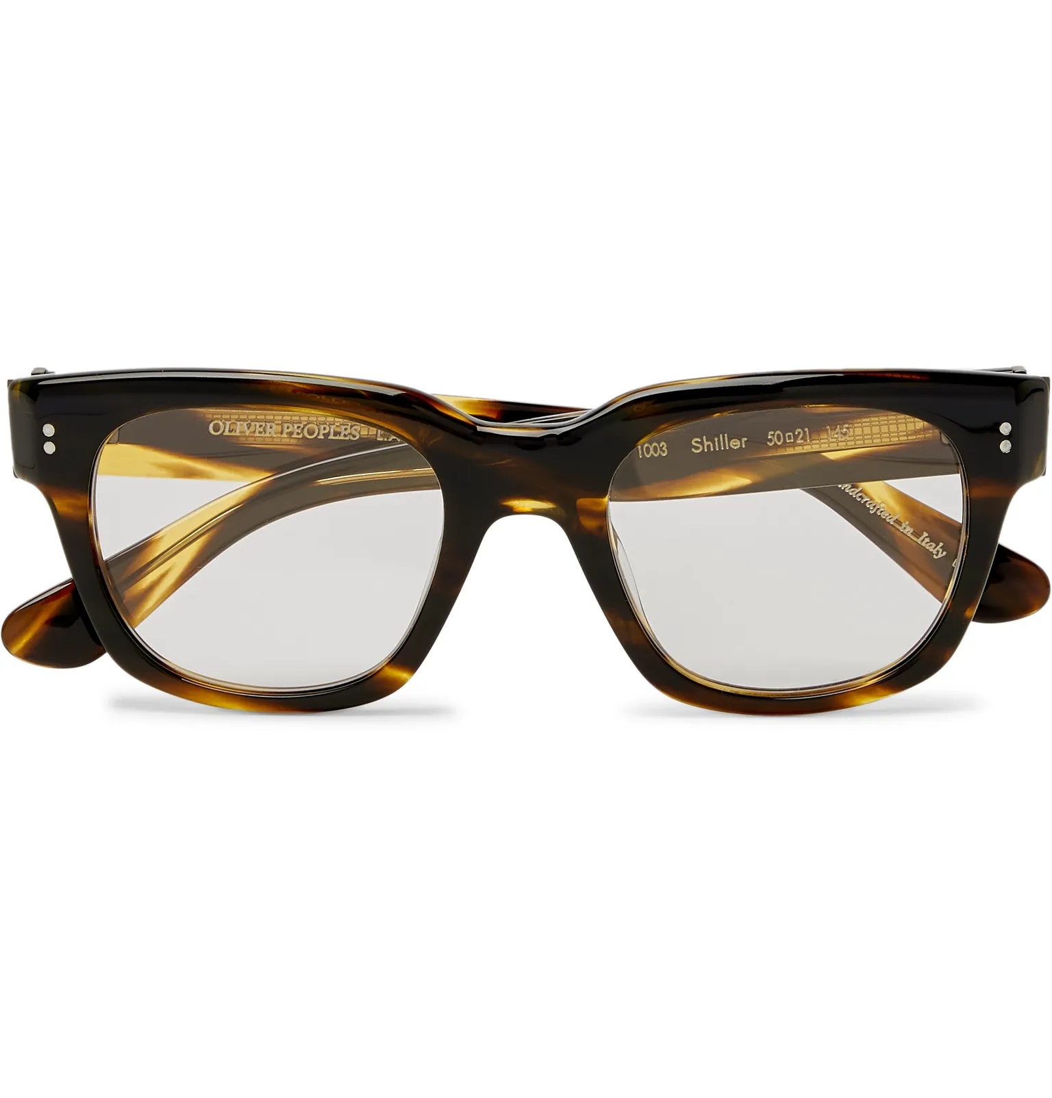 D-Frame Tortoiseshell Acetate Sunglasses - 1