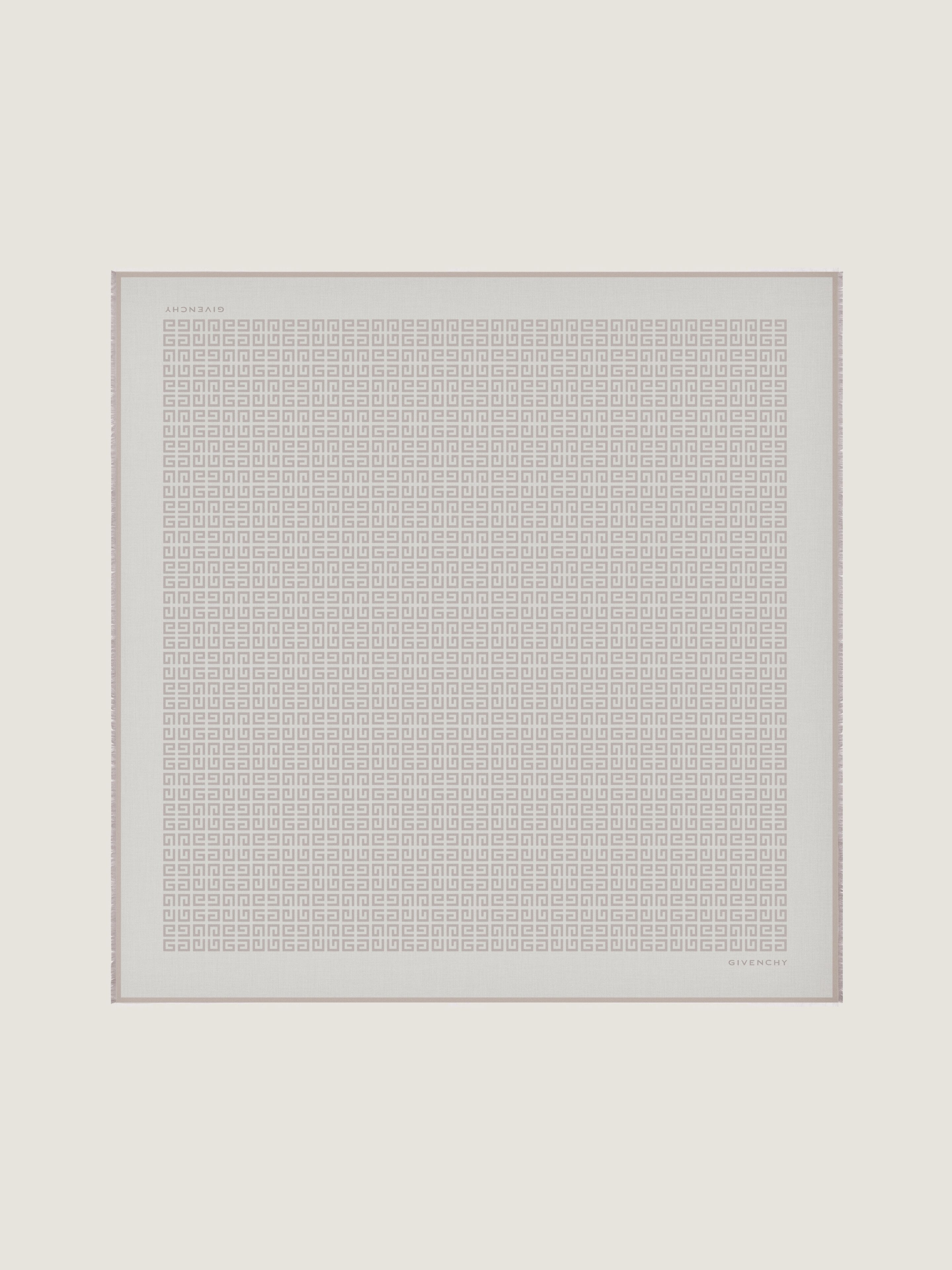 4G SHAWL IN SHINY SILK AND WOOL JACQUARD - 1