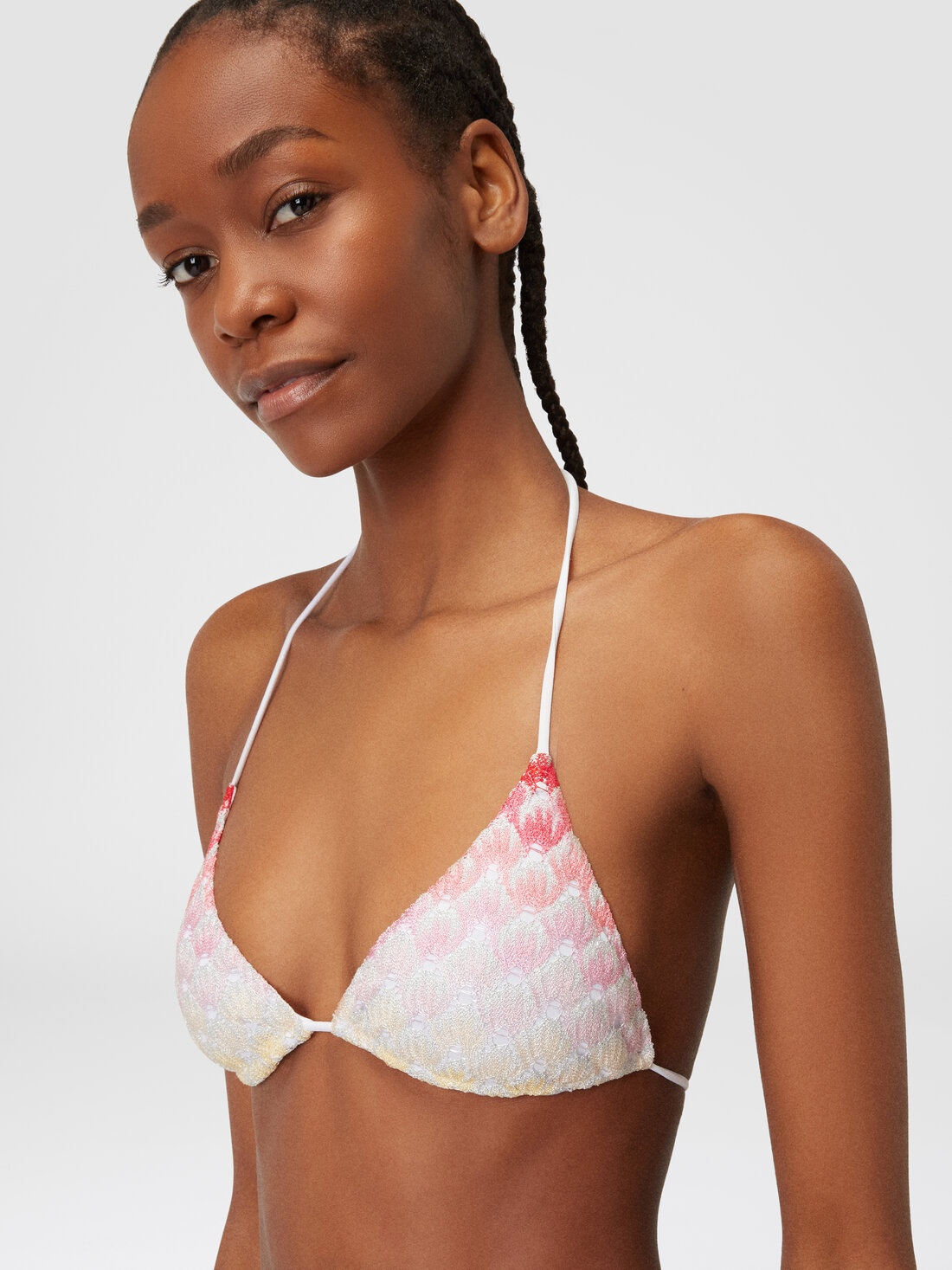 Dégradé lace-effect bikini with lurex - 5