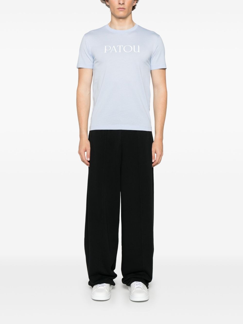 logo-print organic cotton T-shirt - 3