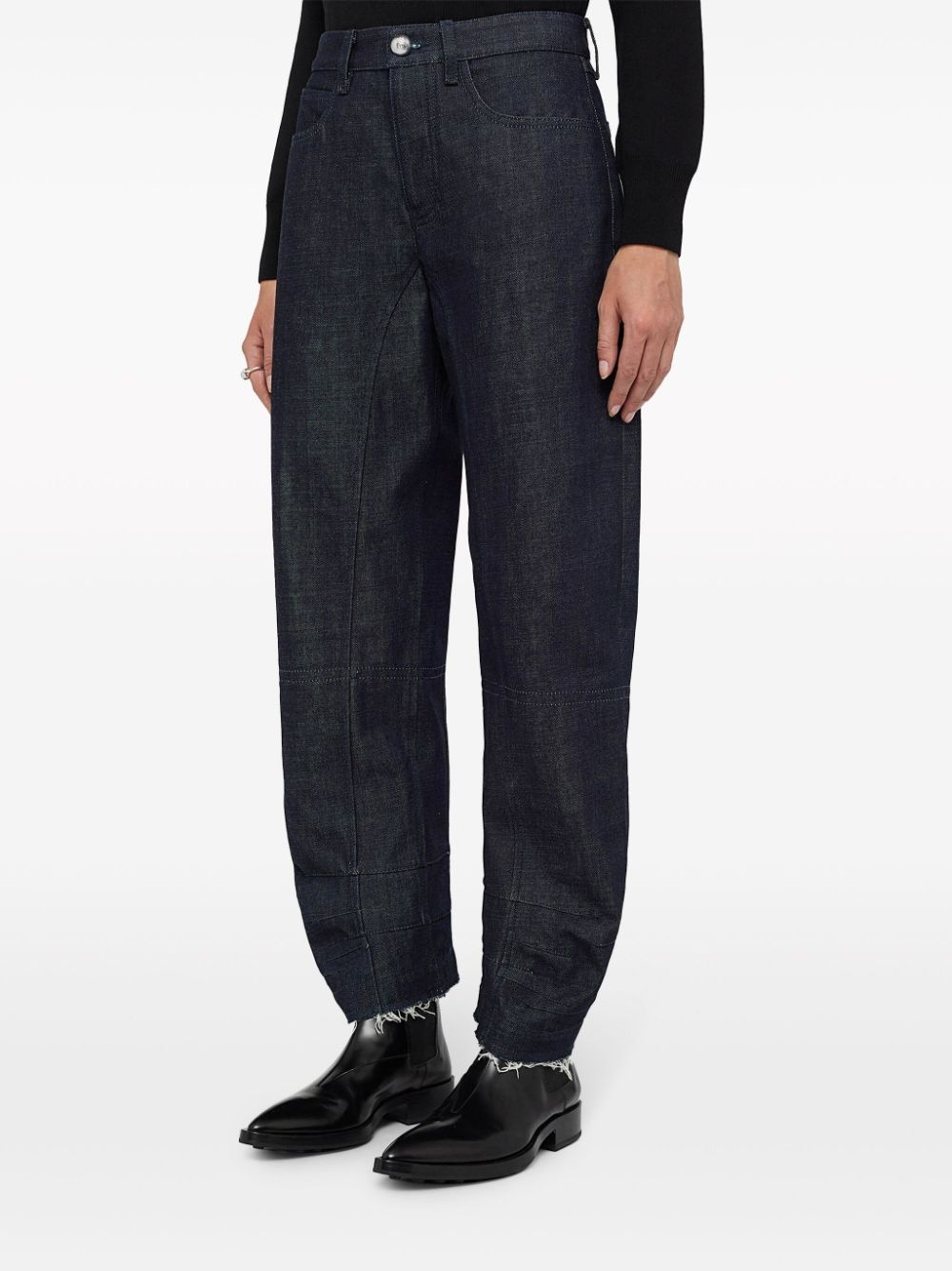 cropped tapered jeans - 4